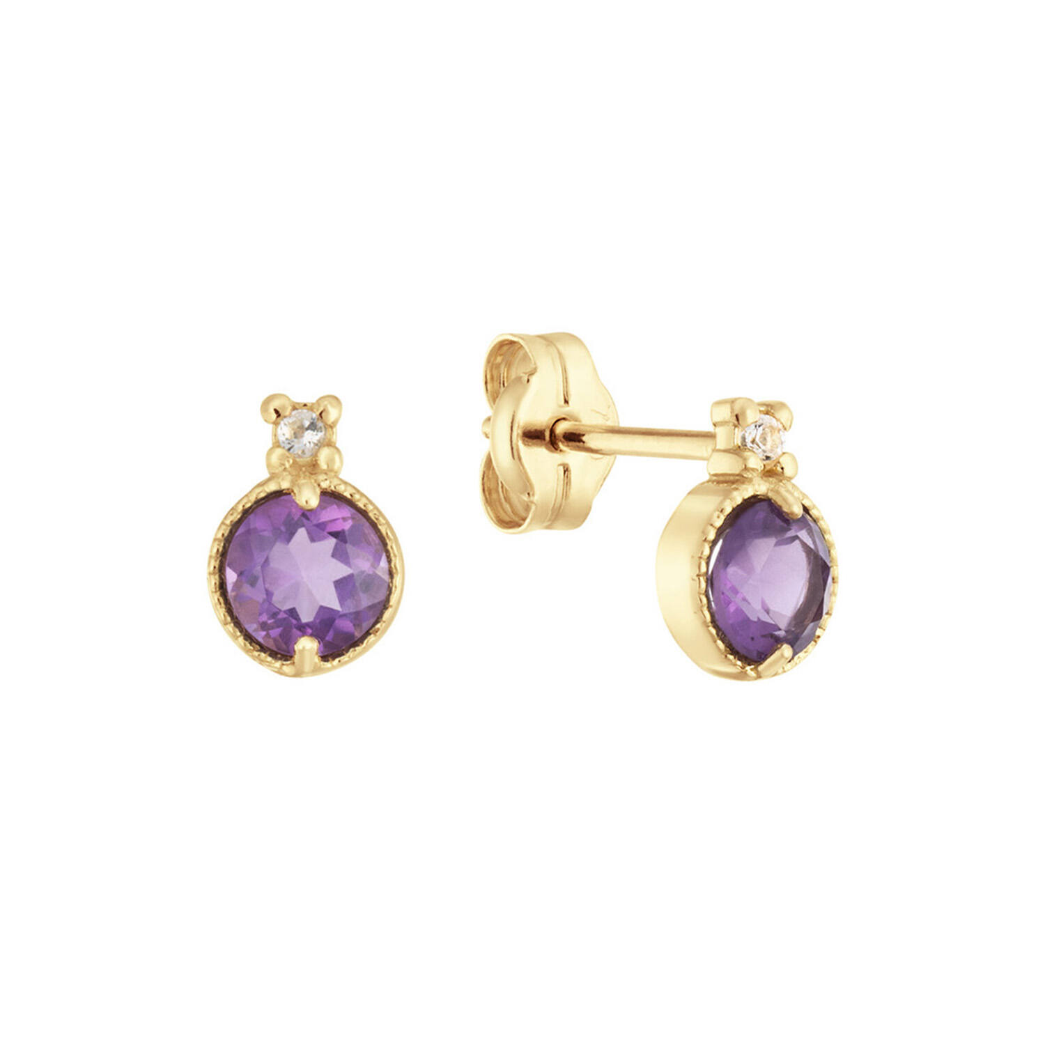  Boucles d'oreilles à puces Topaze - 