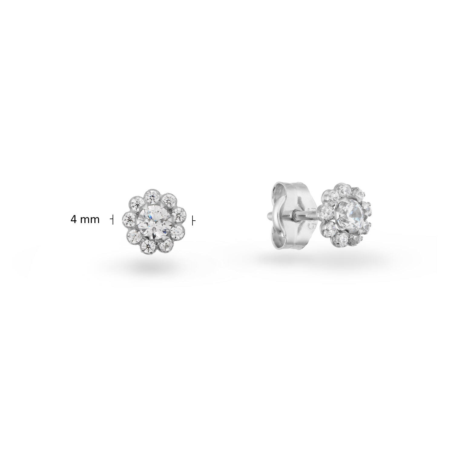  Ear studs Zirconia - - Ø 4mm