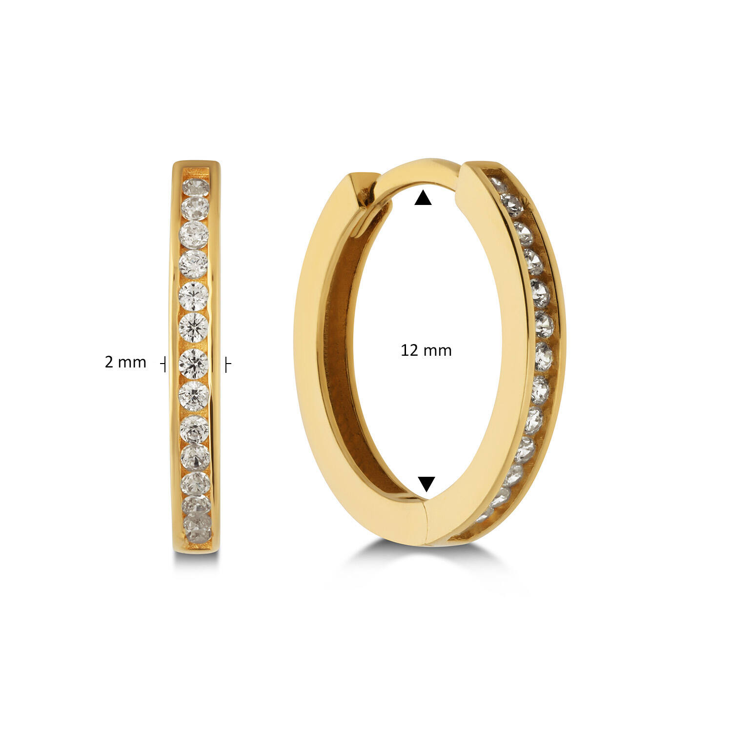  Klapoorringen - Premium Hoops - Ø 12mm