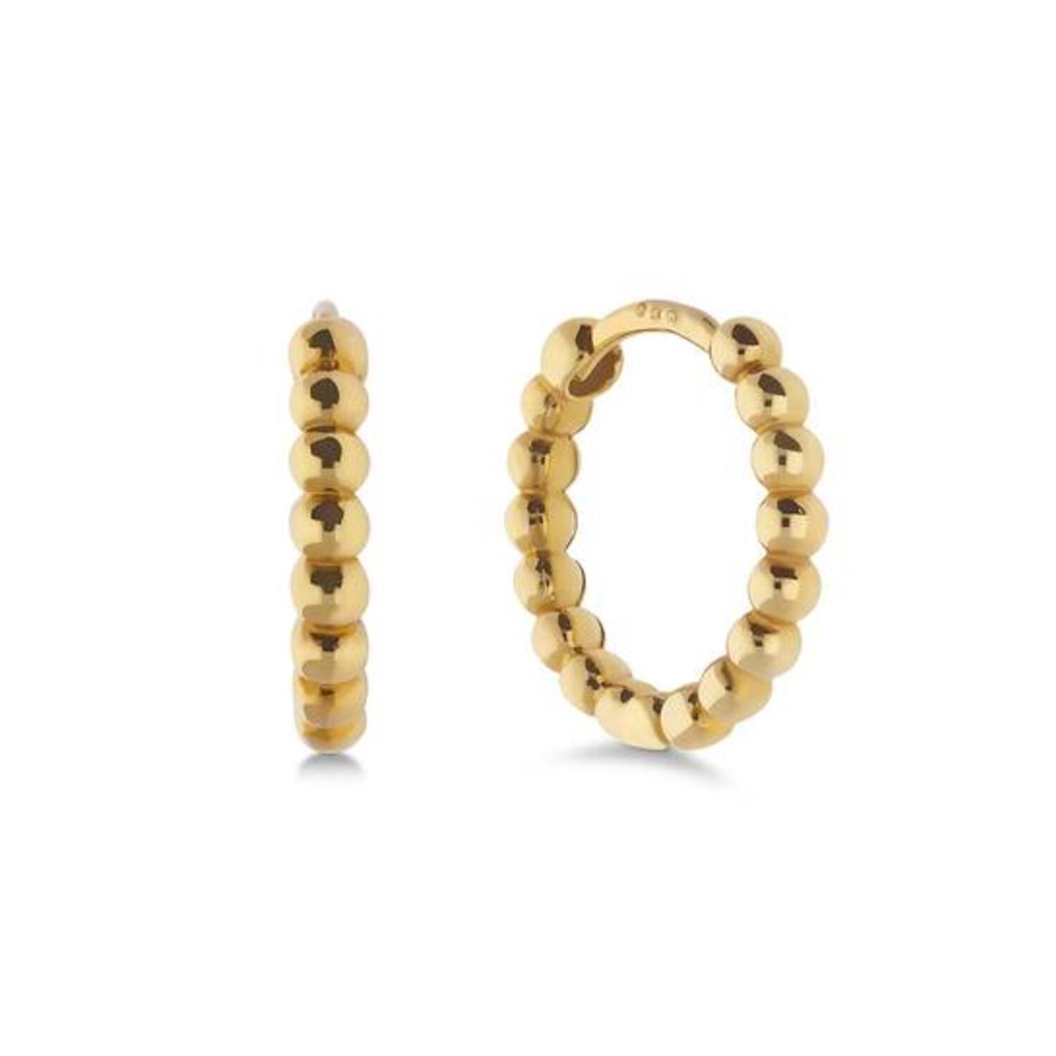  Earrings with folding clasp - Premium Hoops - Ø 10mm