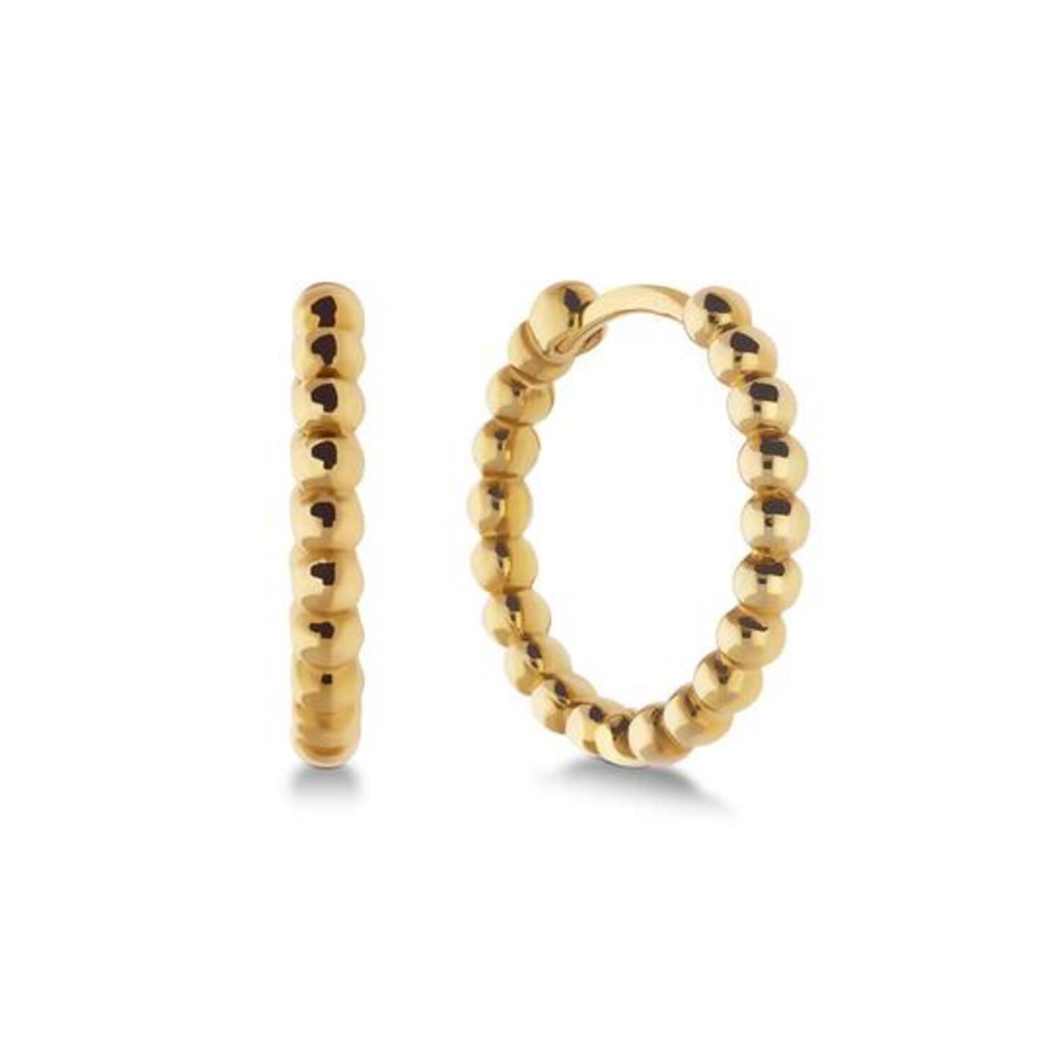  Earrings with folding clasp - Premium Hoops - Ø 12mm