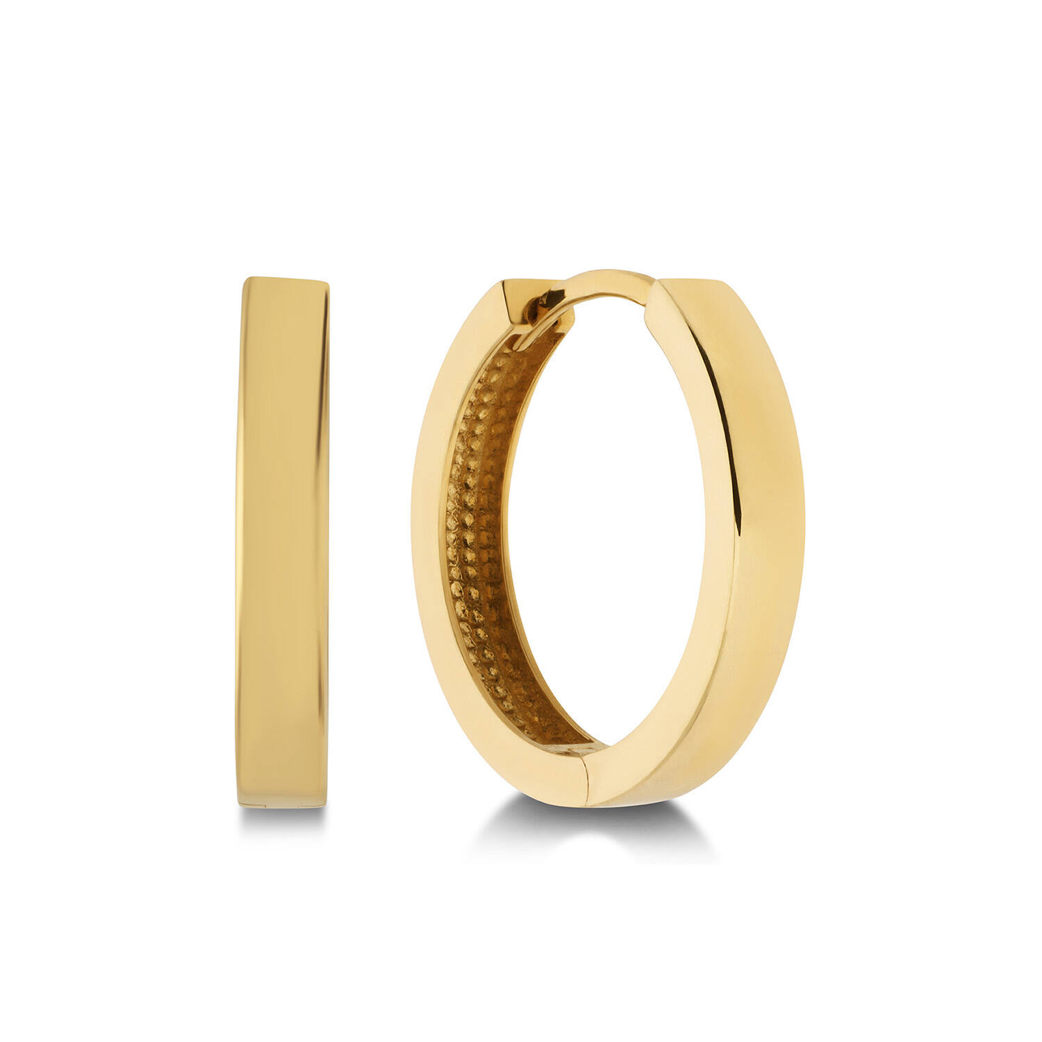  Earrings with folding clasp - Premium Hoops - Ø 12mm