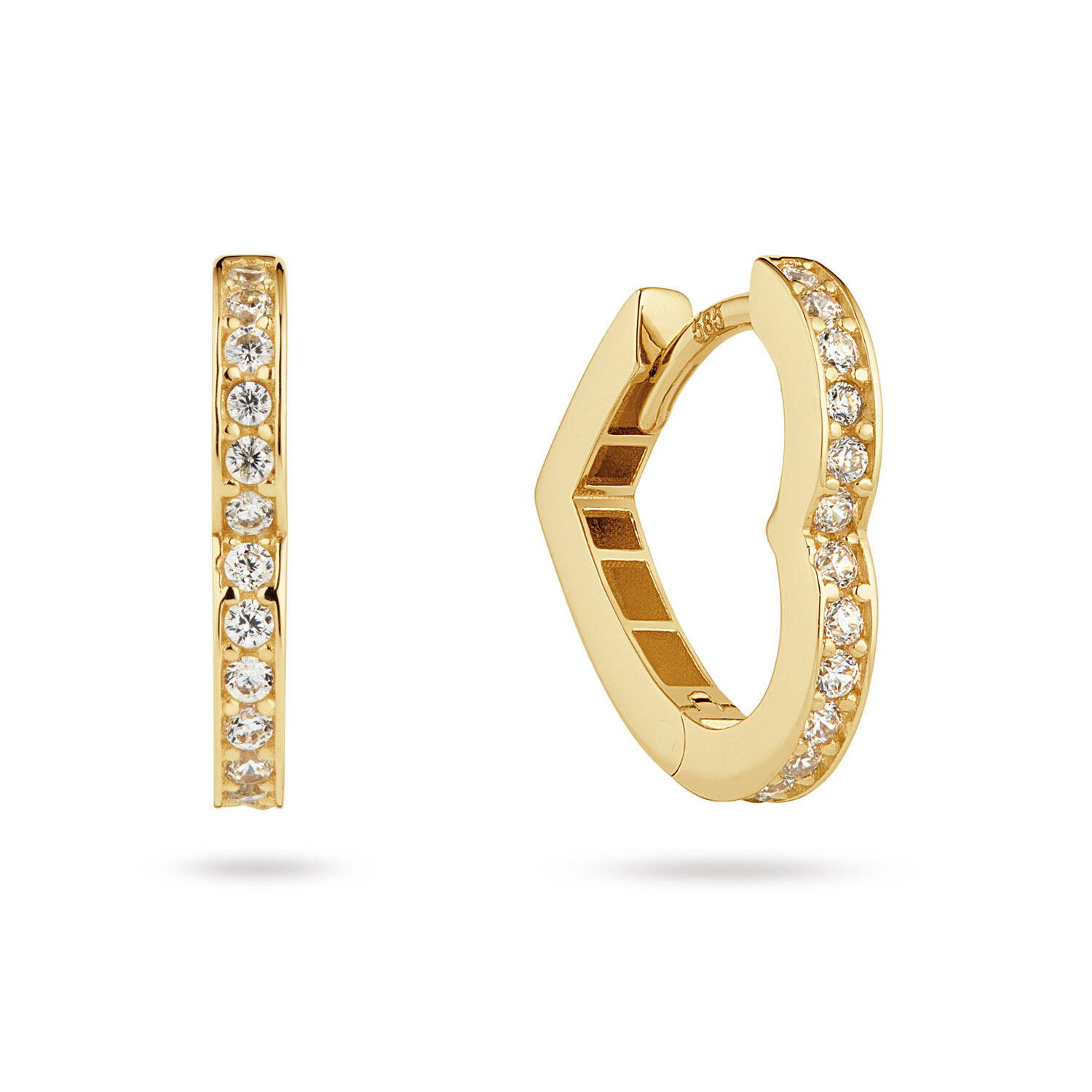 Klapoorringen - Premium Hoops - Hart - Ø 15mm