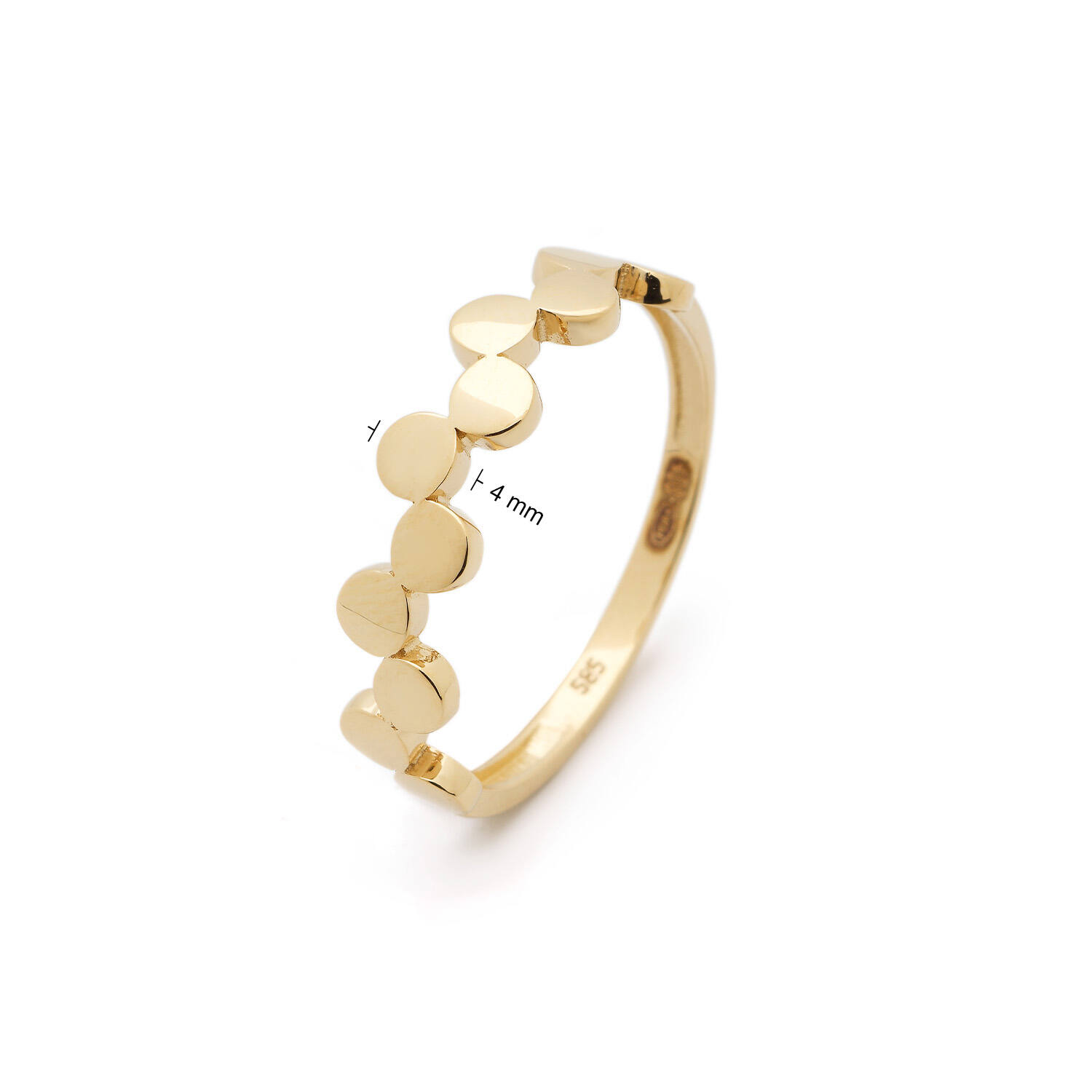  Bagues sans pierre - Rond - 4mm