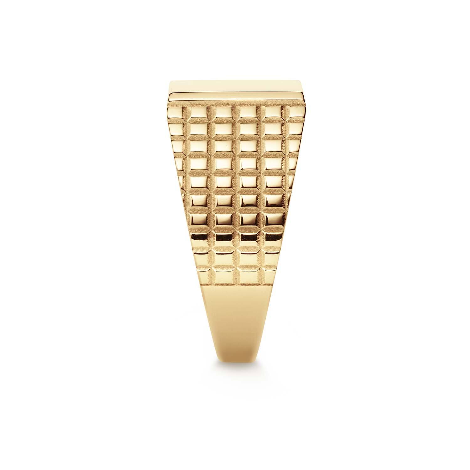  Ringe ohne Stein - Quadrat - 13mm