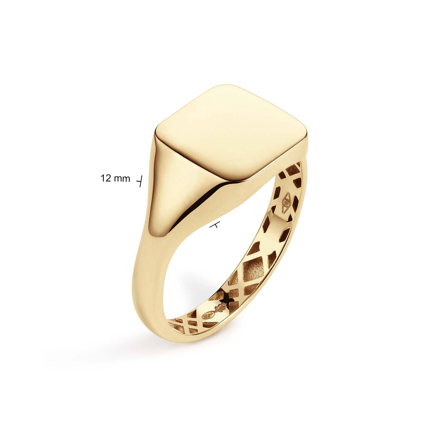  Signet ring - Square - 11.9mm