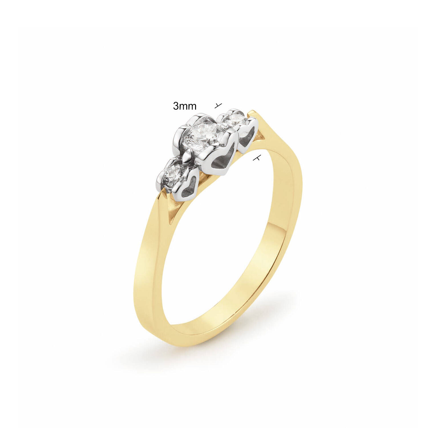  Rings - Say Yes! - 0.19ct - 3mm
