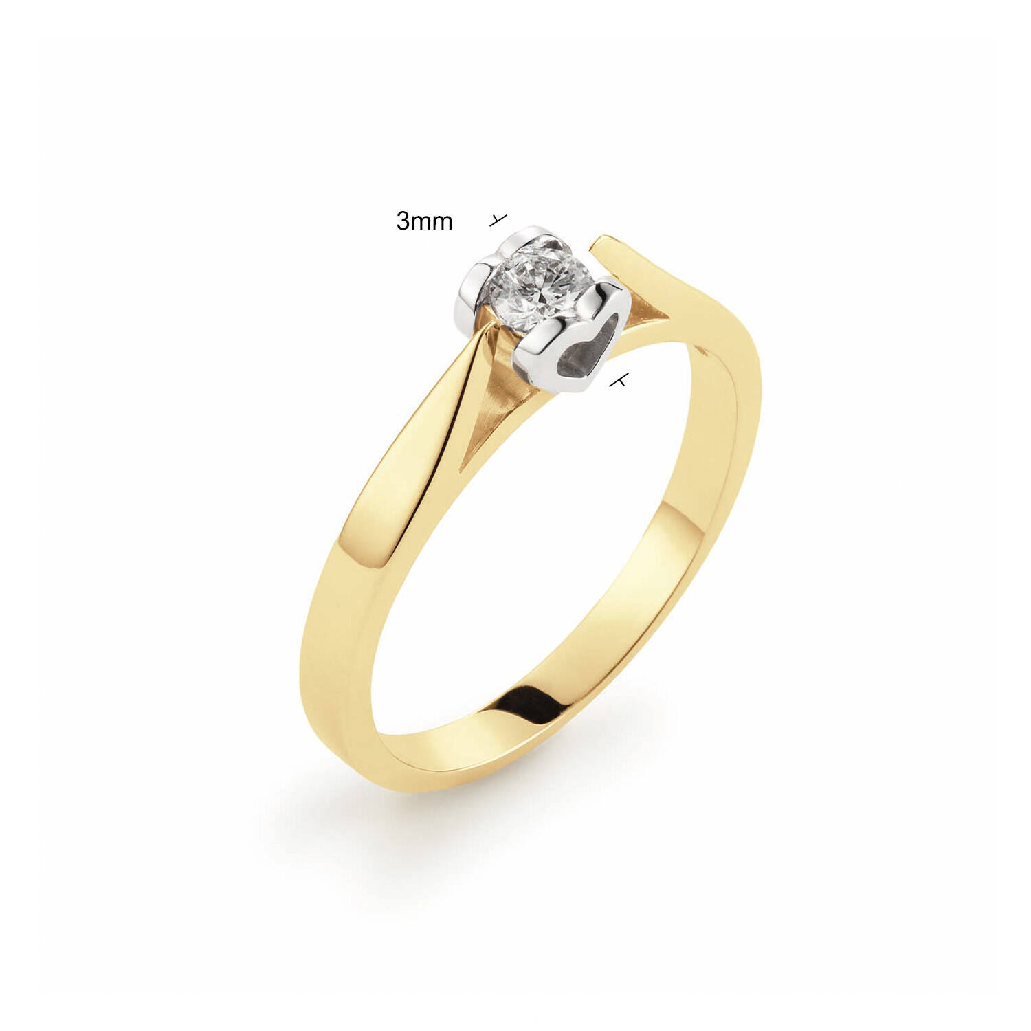  Rings - Say Yes! - 0.14ct - 3mm