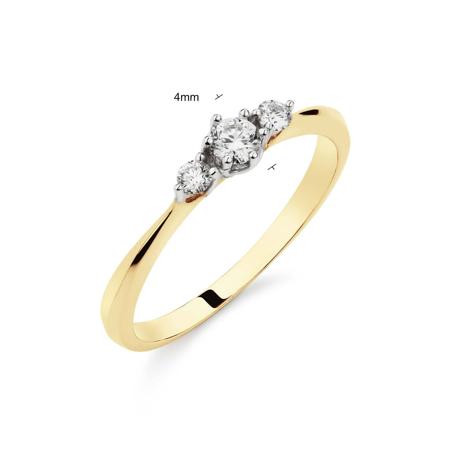  Bagues - Say Yes! - 0.16ct - 4mm