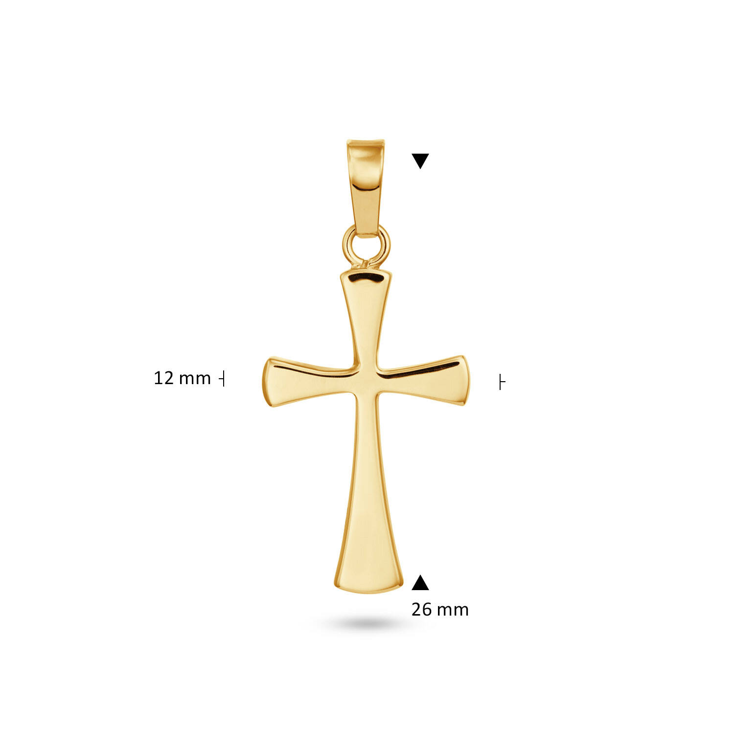 Kruis - 26x12mm - Glad - 585