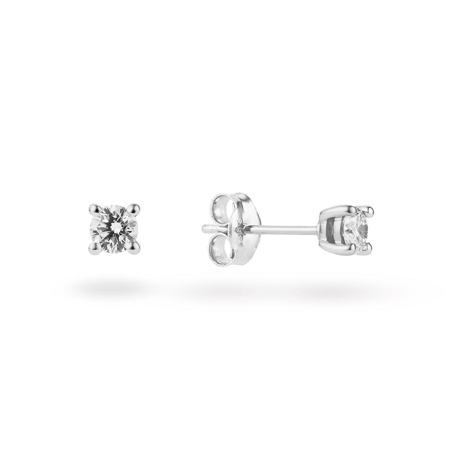 Oorstekers - Solitaire Moderne - 0.3ct