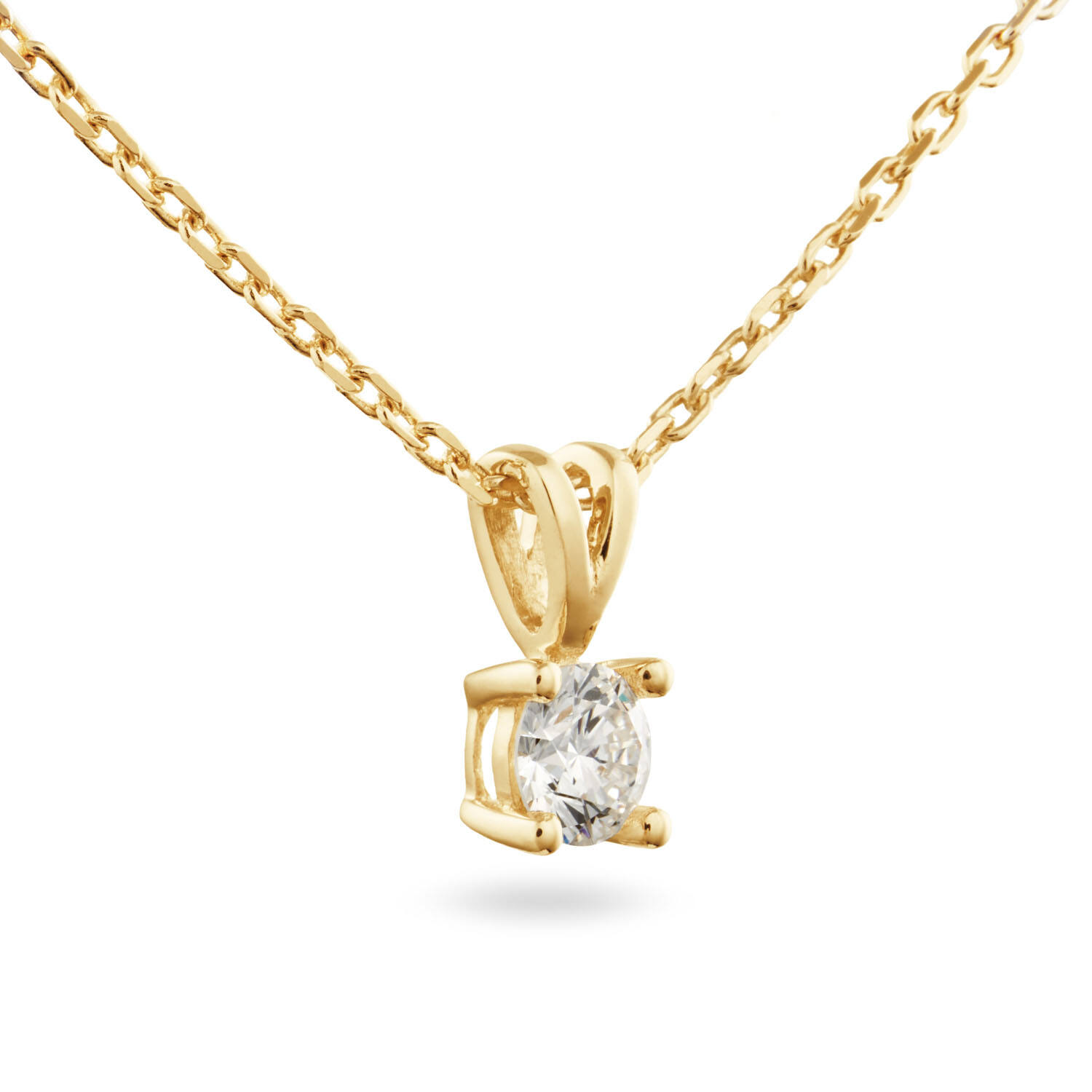  Kette - Solitaire Moderne - 0.3ct