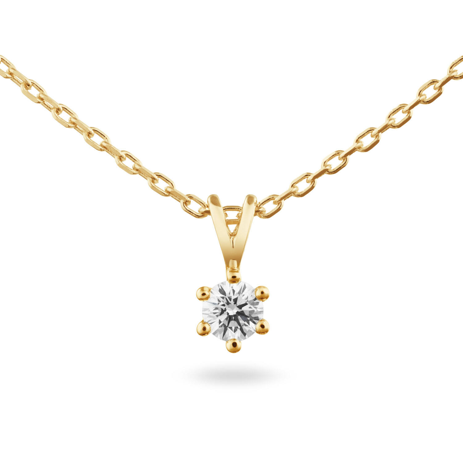 Kette - Solitaire Classique - 0.15ct