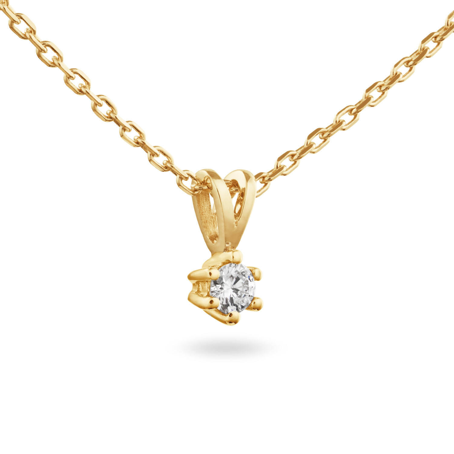  Kette - Solitaire Classique - 0.15ct