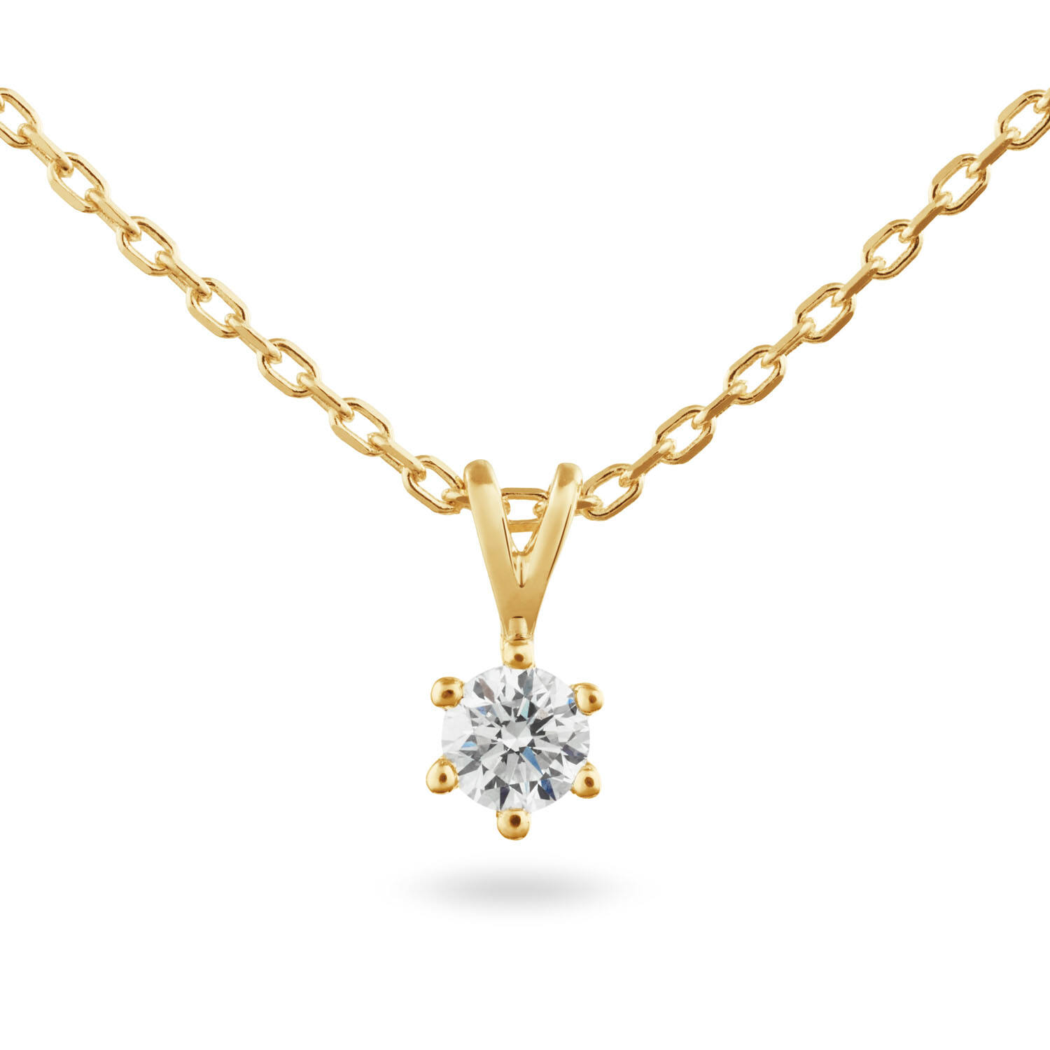  Necklace - Solitaire Classique - 0.2ct