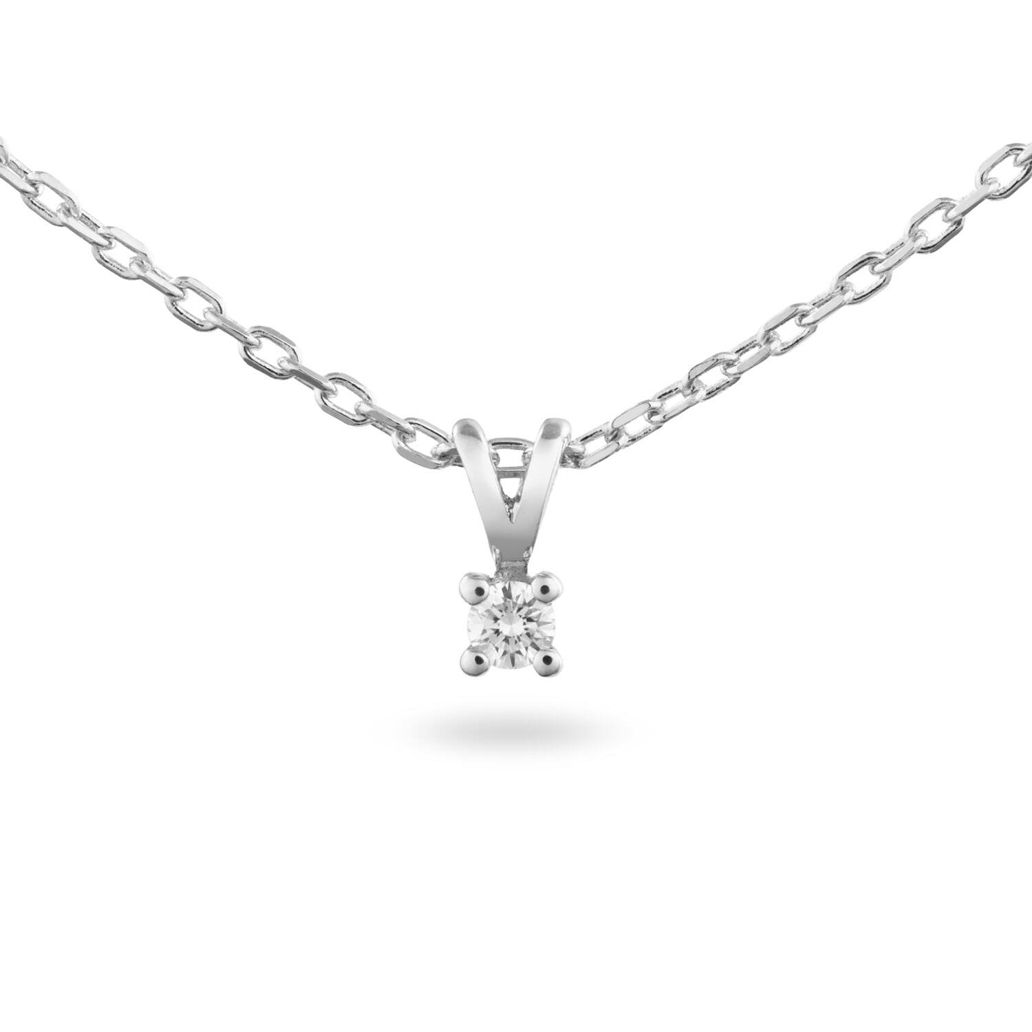  Kette - Solitaire Moderne - 0.05ct