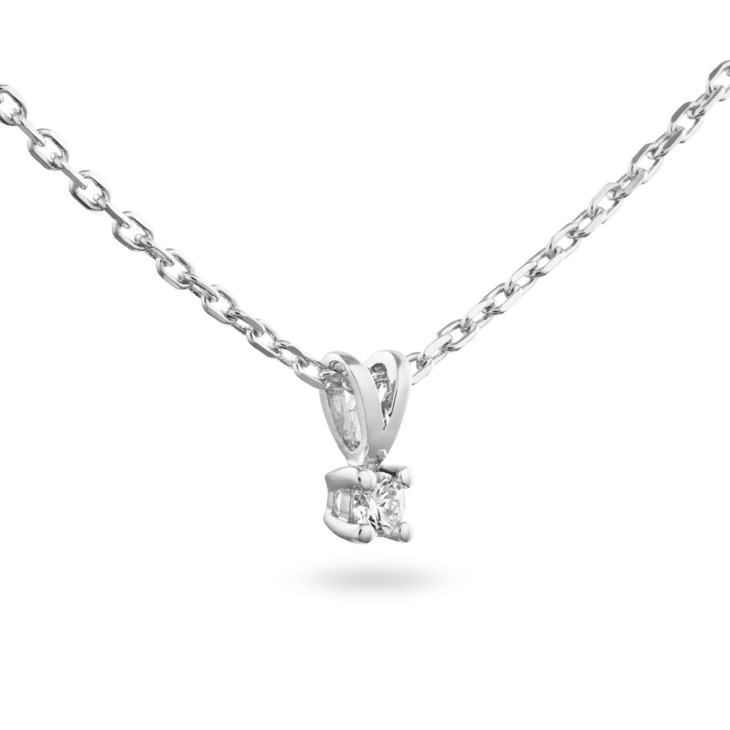  Kette - Solitaire Moderne - 0.05ct