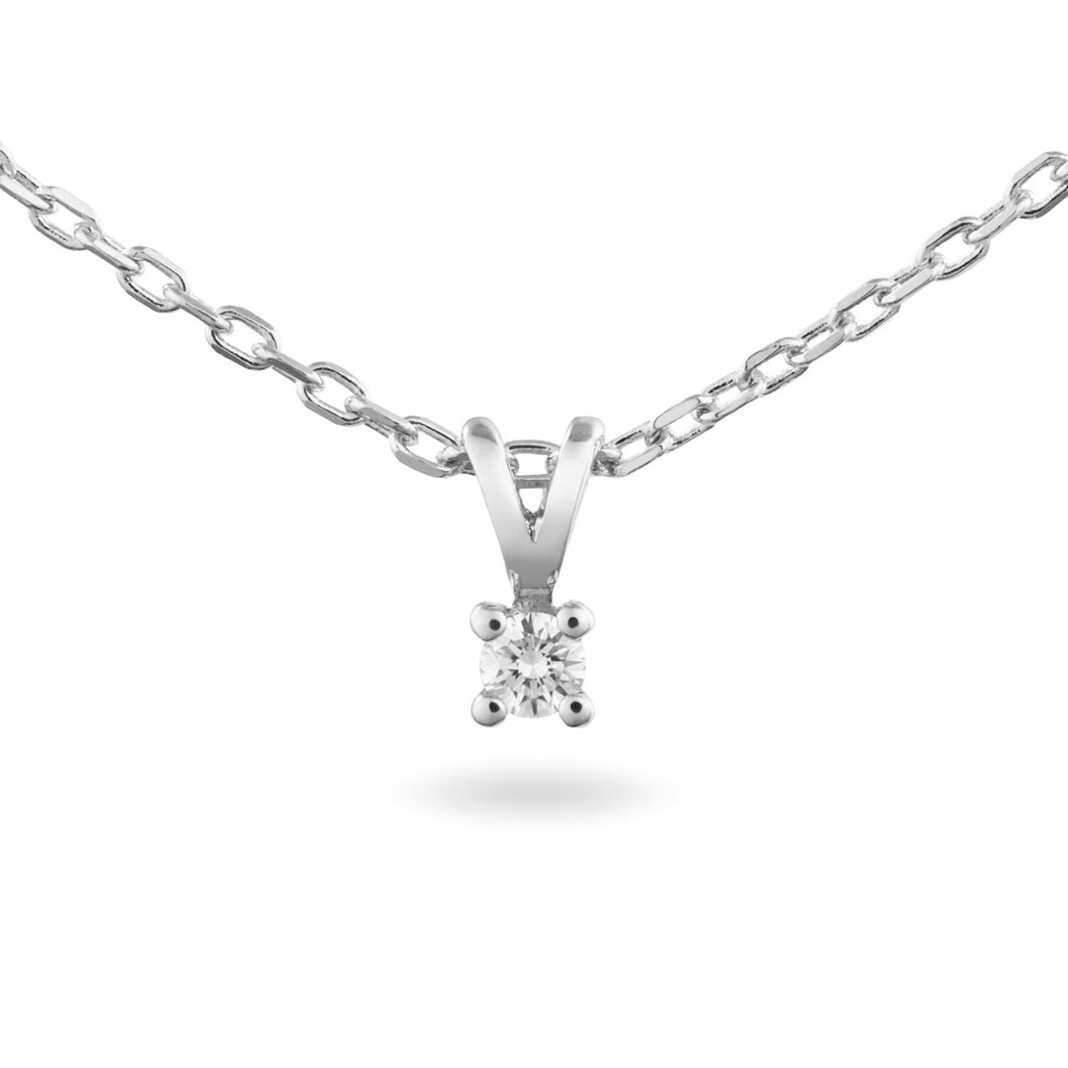  Kette - Solitaire Moderne - 0.15ct