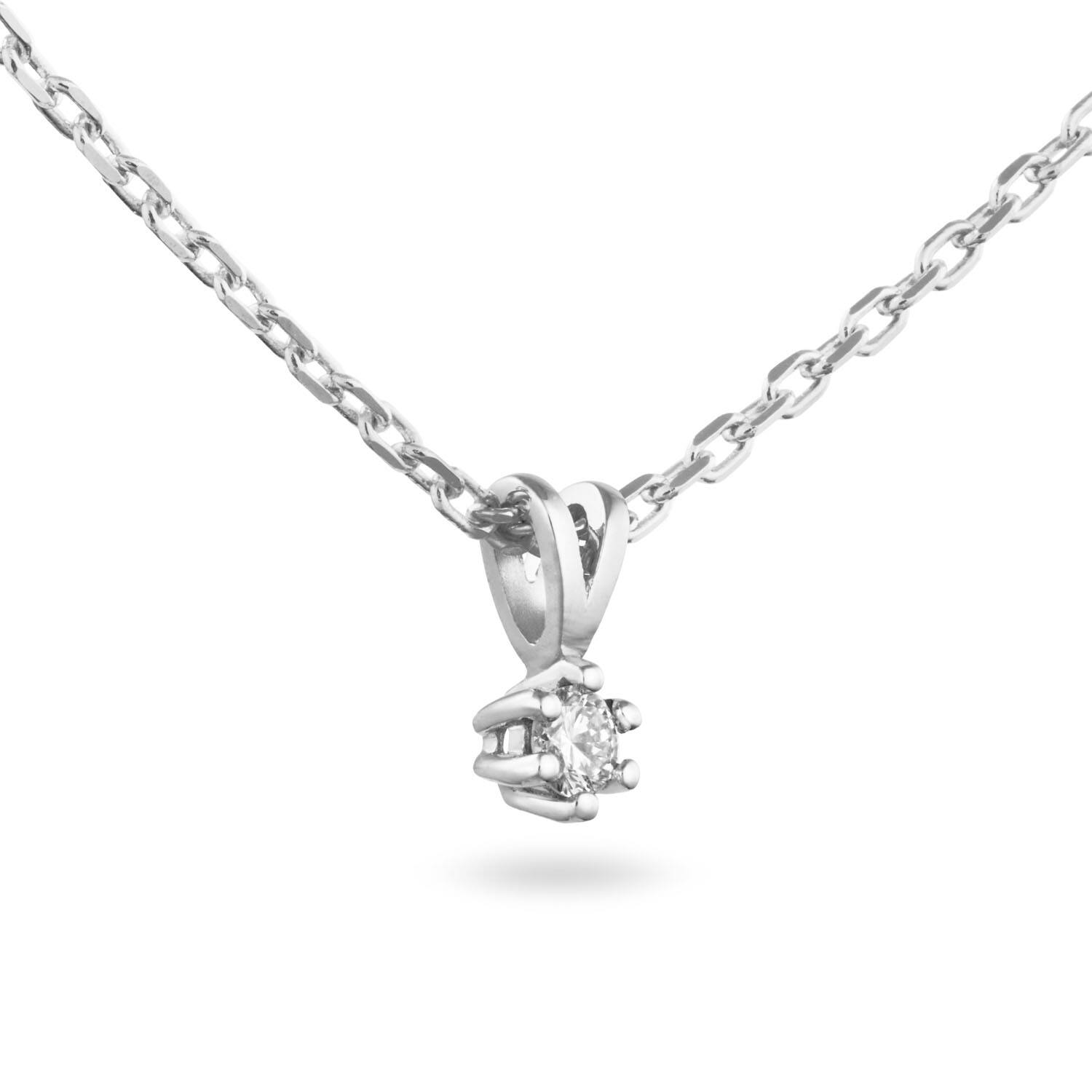  Necklace - Solitaire Classique - 0.1ct