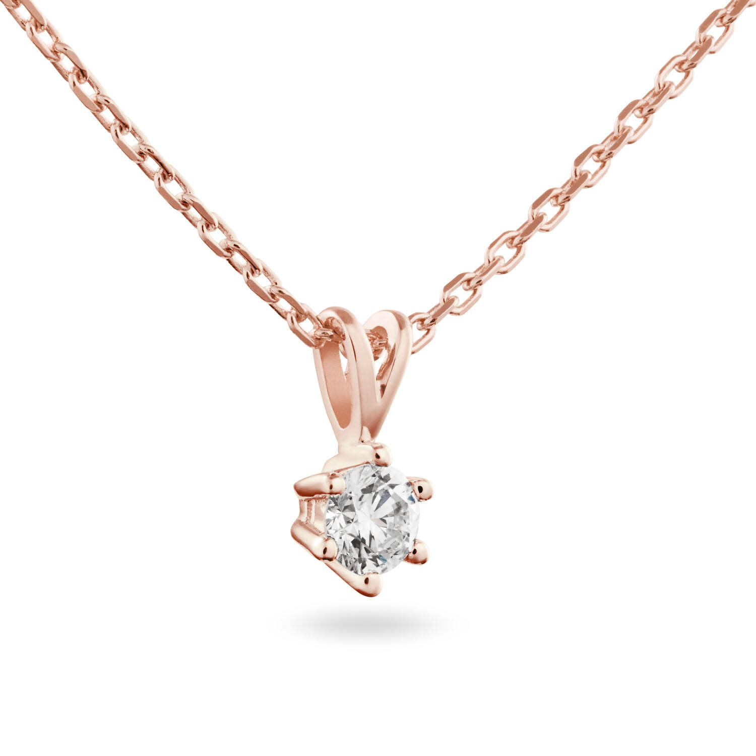  Necklace - Solitaire Classique - 0.2ct