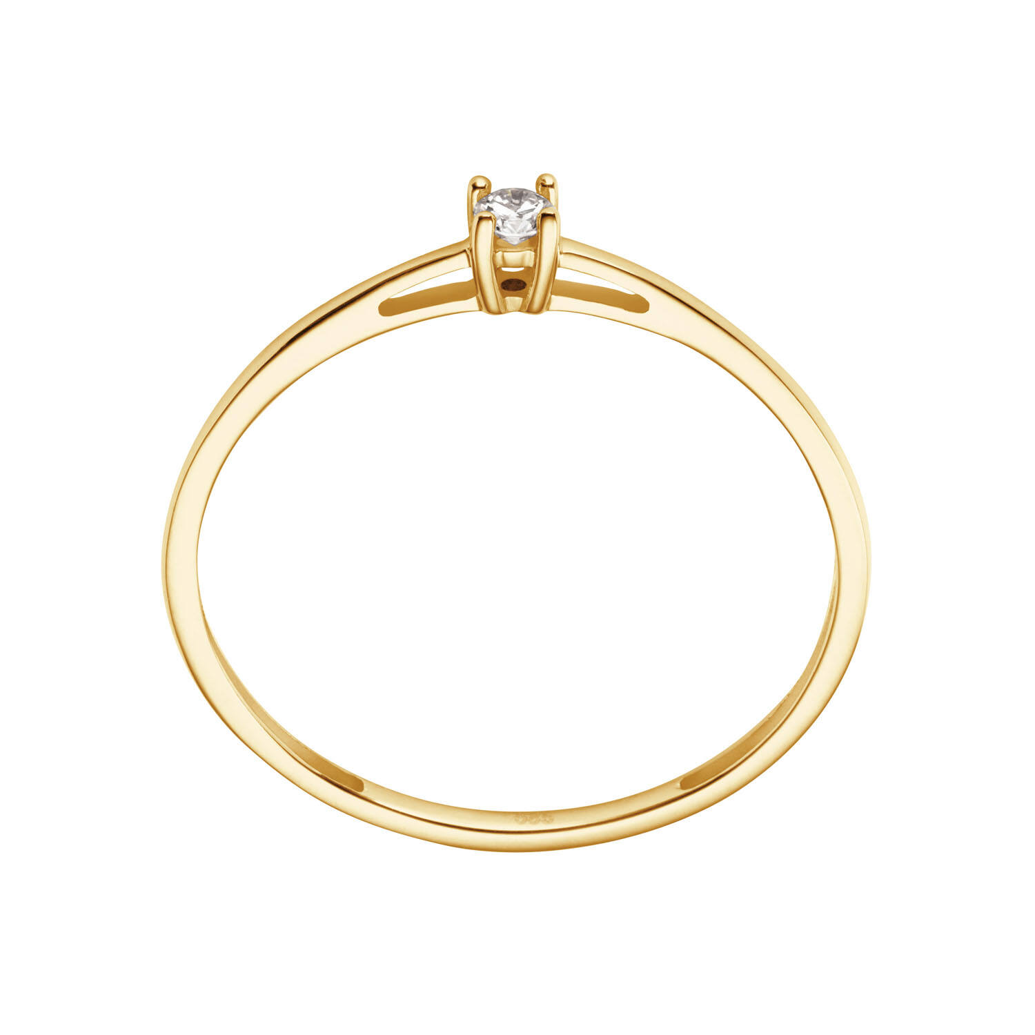  Bagues - Solitaire Moderne - 0.05ct