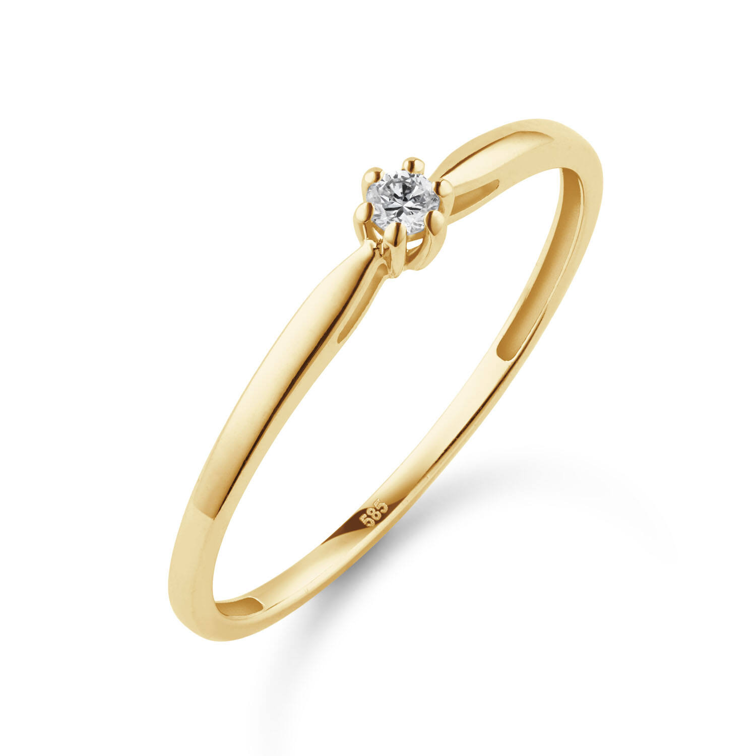  Rings - Solitaire Classique - 0.05ct