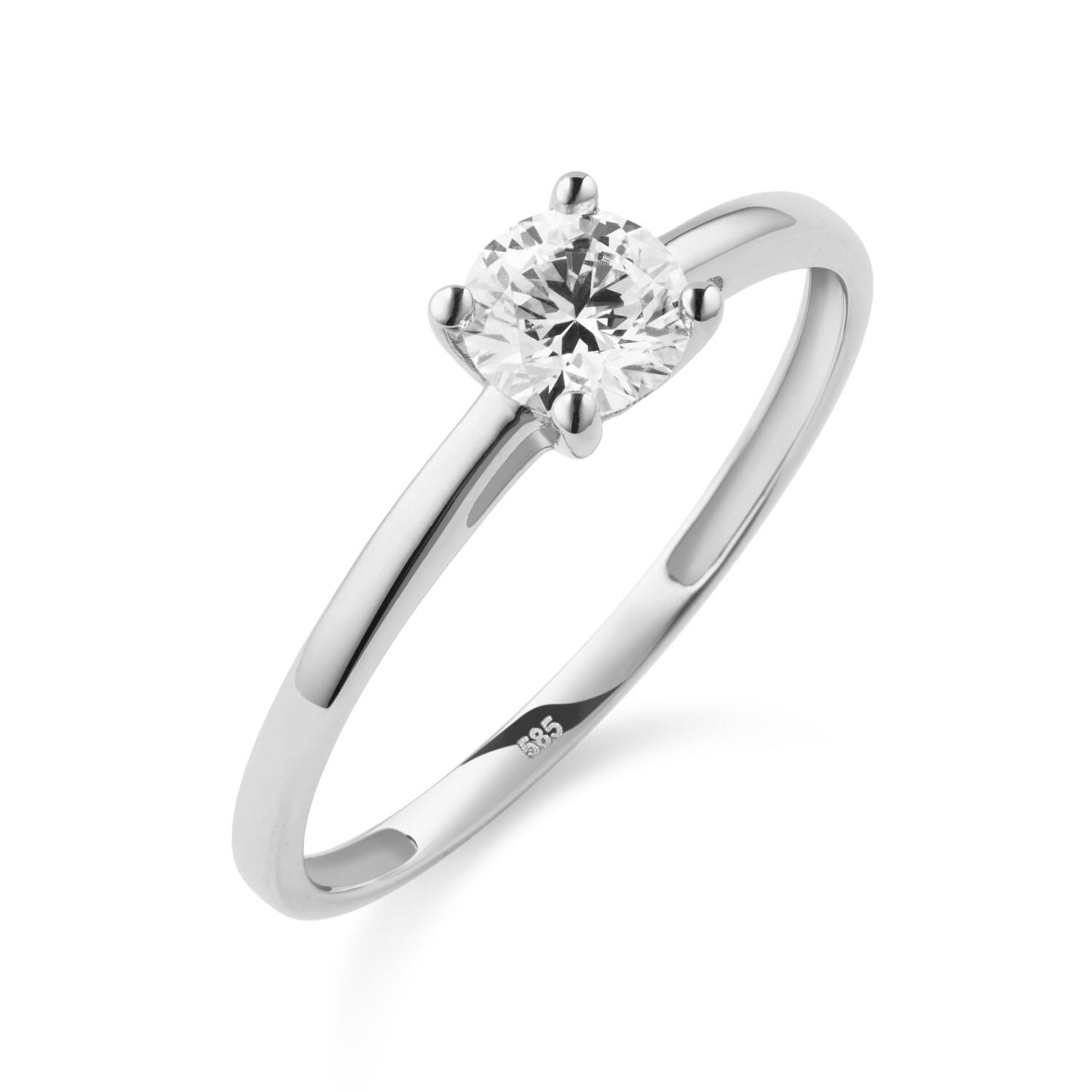  Bagues - Solitaire Moderne - 0.5ct