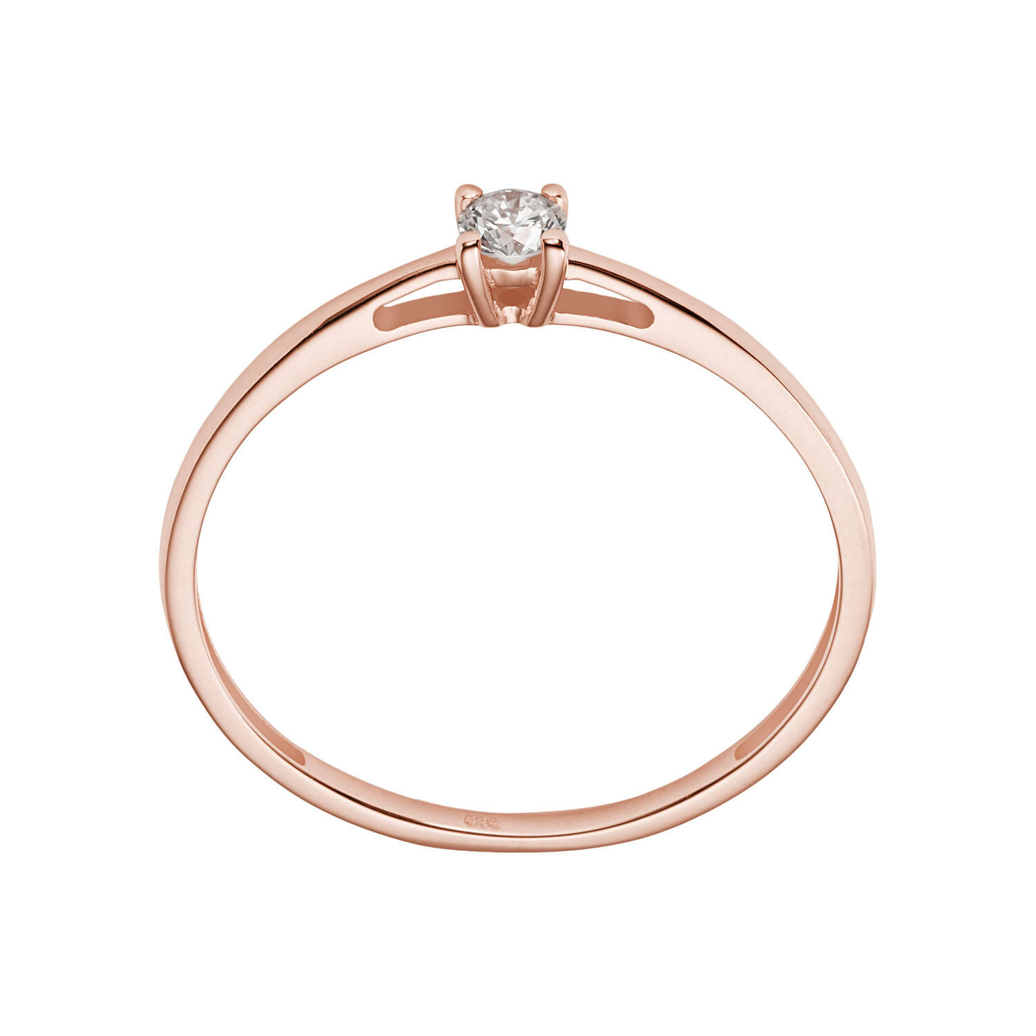  Rings - Solitaire Moderne - 0.15ct