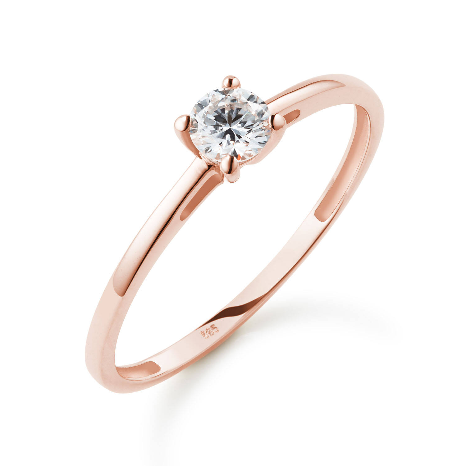  Bagues - Solitaire Moderne - 0.3ct