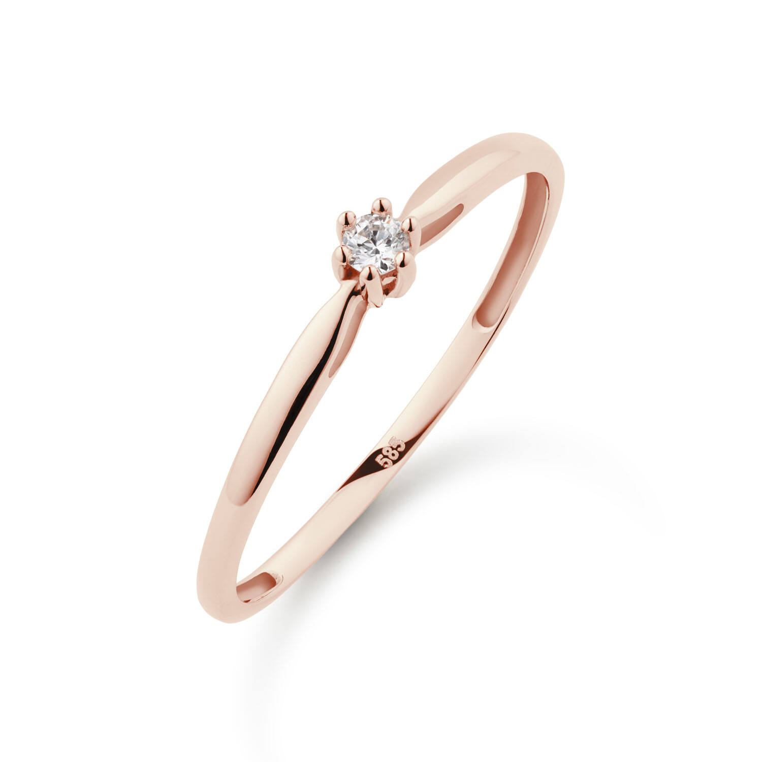  Ringe - Solitaire Classique - 0.05ct