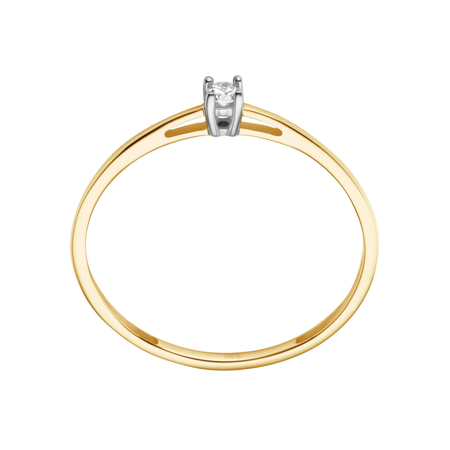  Bagues - Solitaire Moderne - 0.05ct