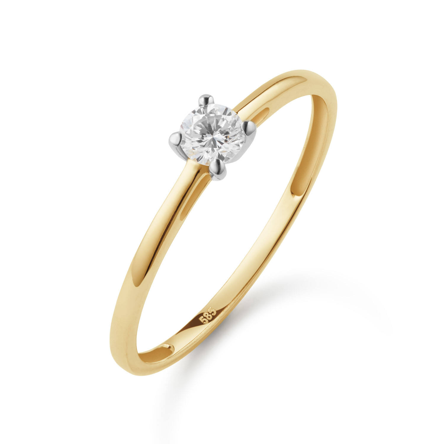  Ringen - Solitaire Moderne - 0.2ct