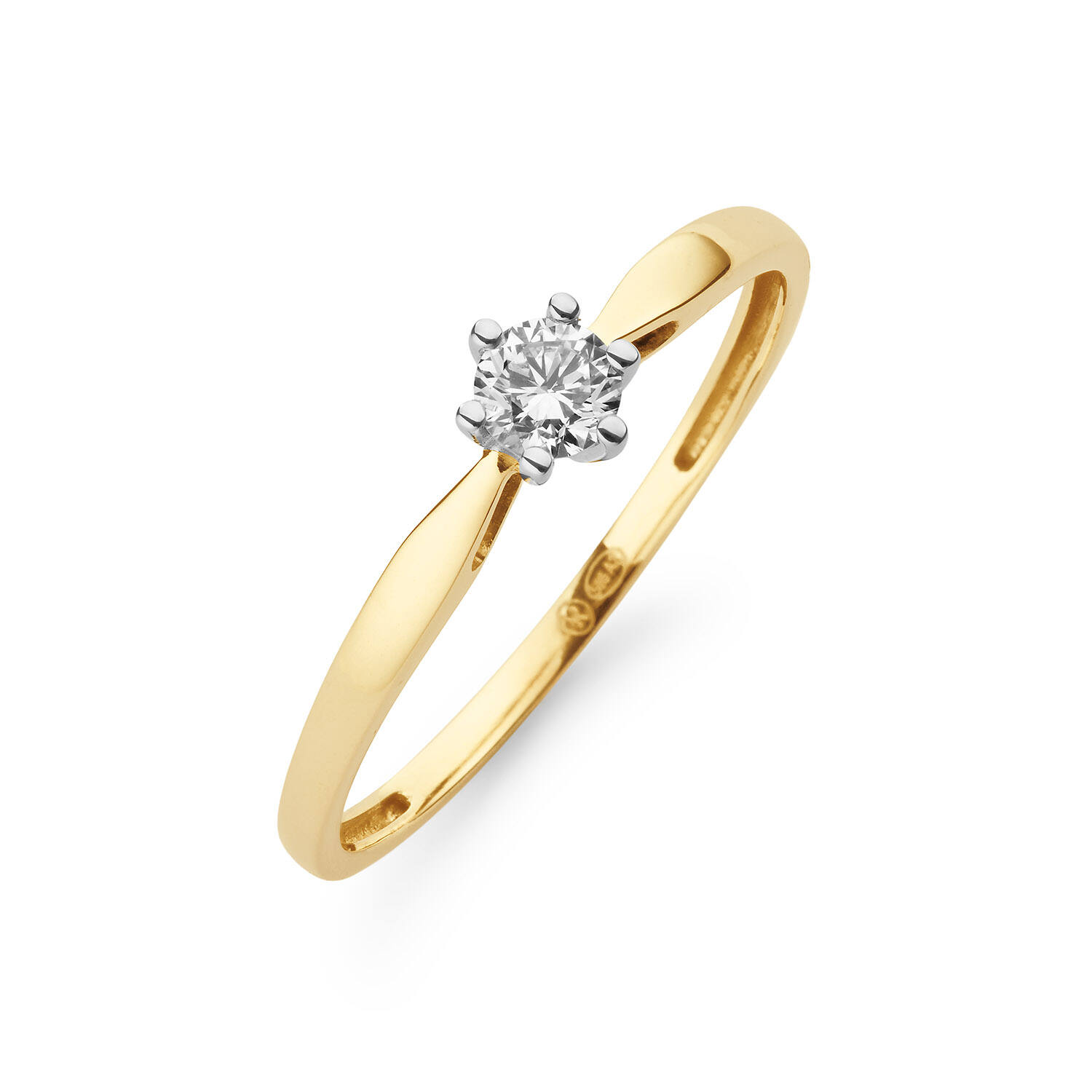  Ringe - Solitaire Classique - 0.2ct