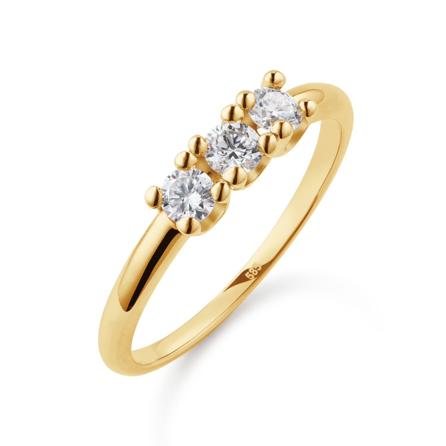  Rings - Memoire - 0.45ct