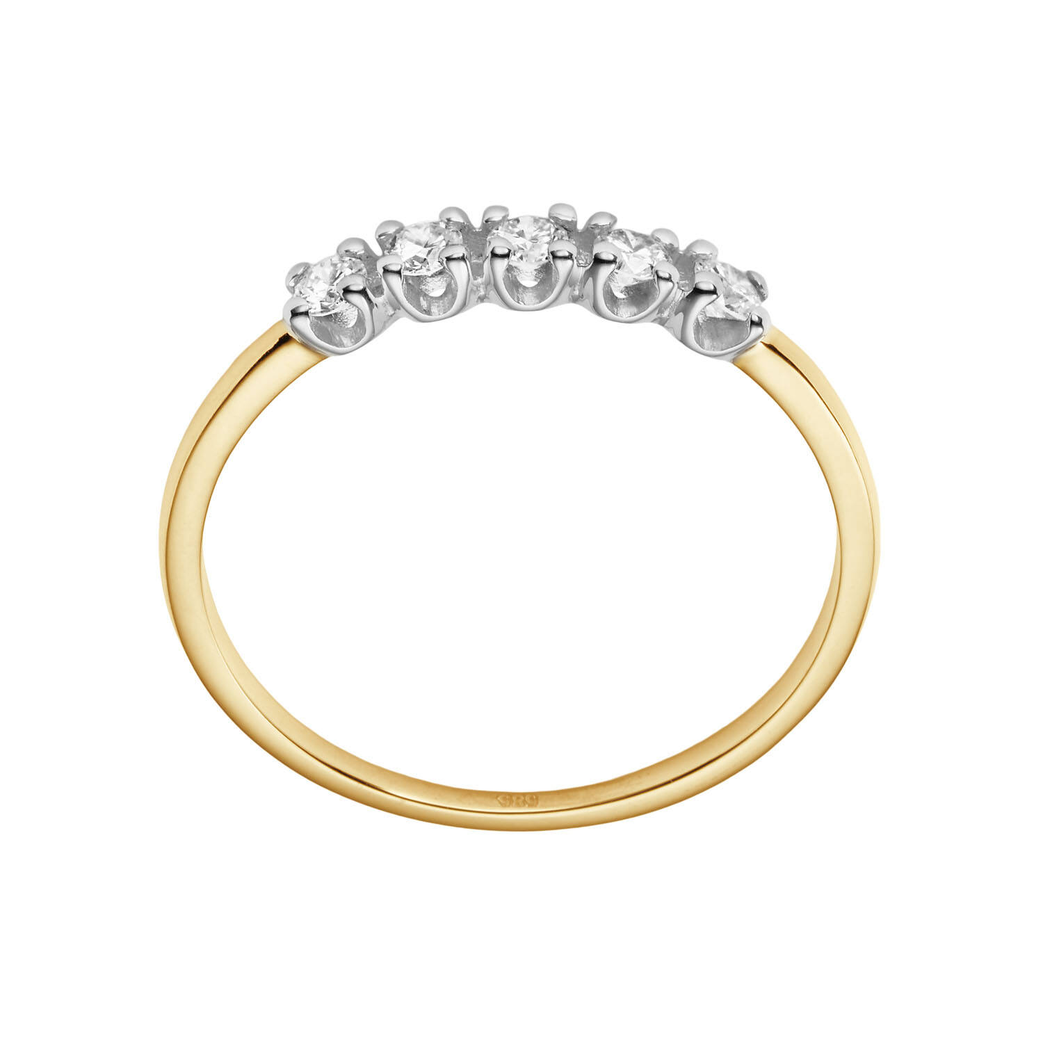  Rings - Memoire - 0.25ct