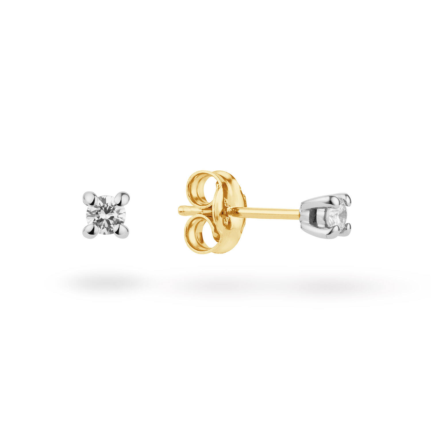  Ohrstecker - Solitaire Moderne - 0.1ct