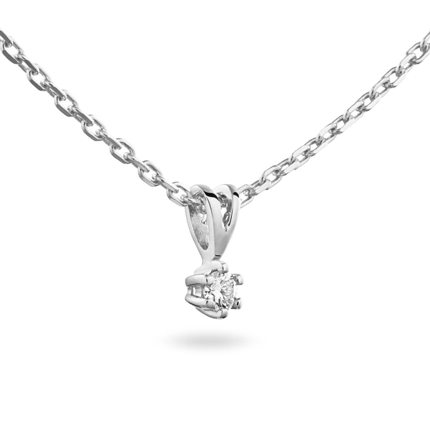  Necklace - Solitaire Classique - 0.05ct