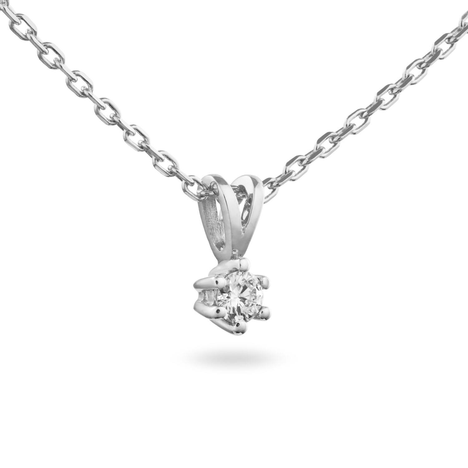  Collier - Solitaire Classique - 0.15ct