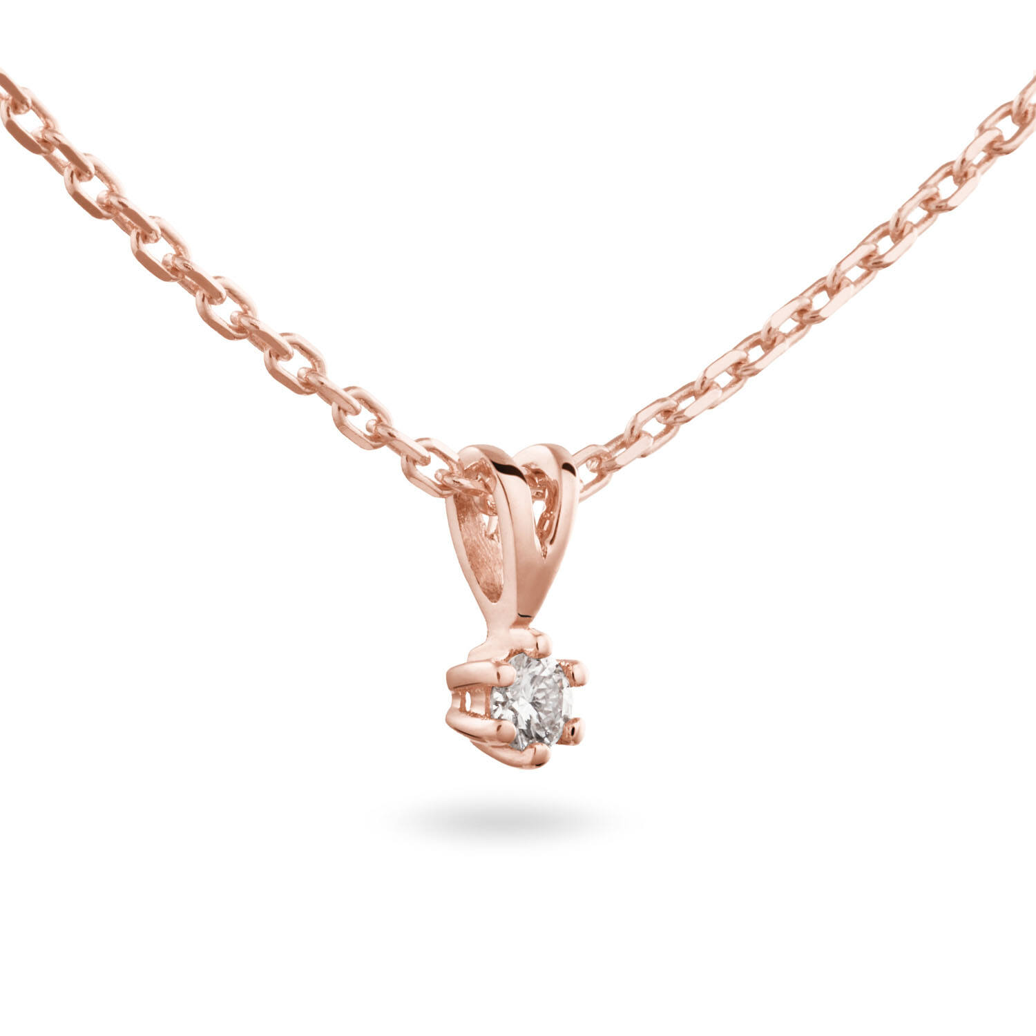  Collier - Solitaire Classique - 0.05ct