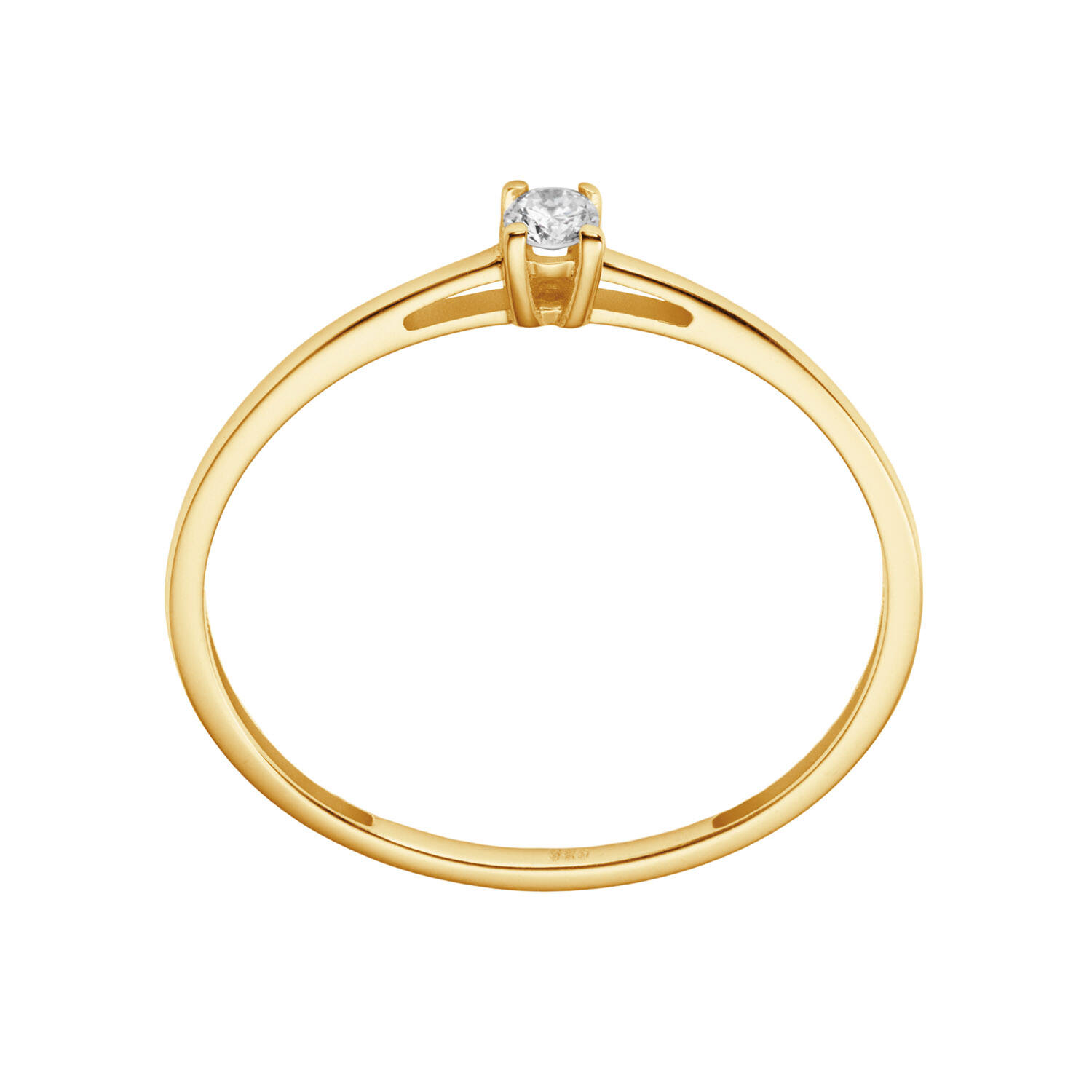  Rings - Solitaire Moderne - 0.1ct