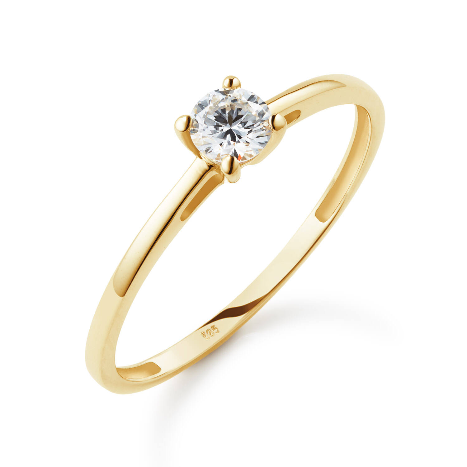  Bagues - Solitaire Moderne - 0.3ct