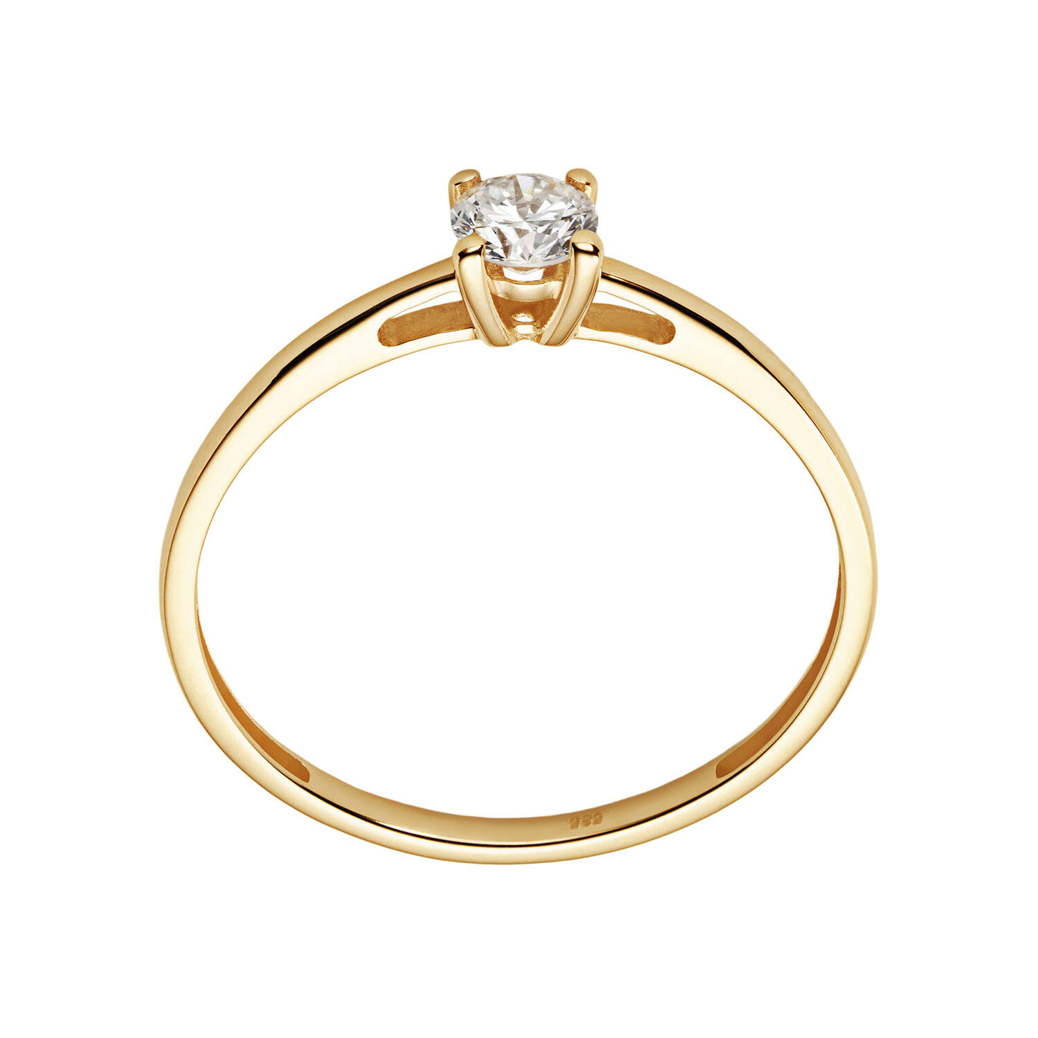  Bagues - Solitaire Moderne - 0.3ct