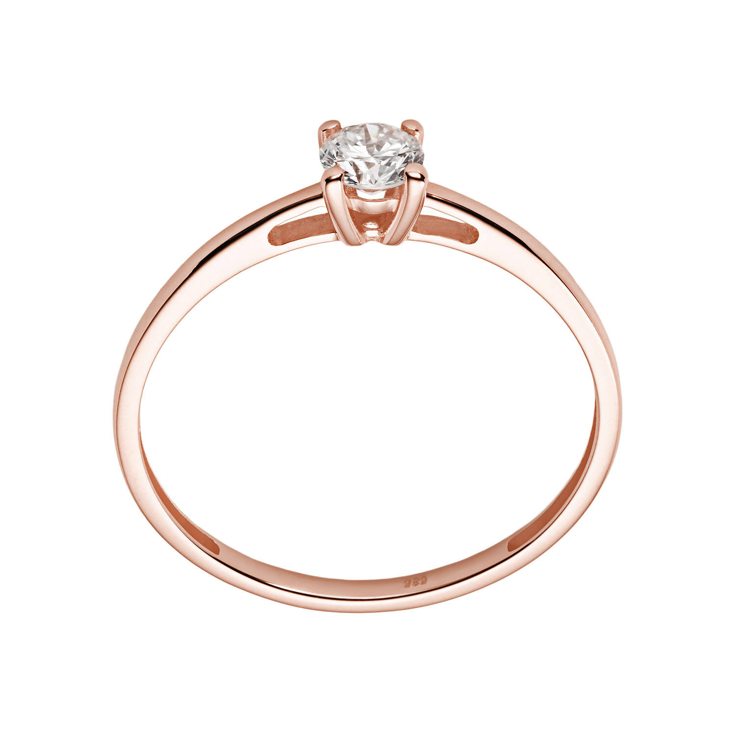  Bagues - Solitaire Moderne - 0.3ct