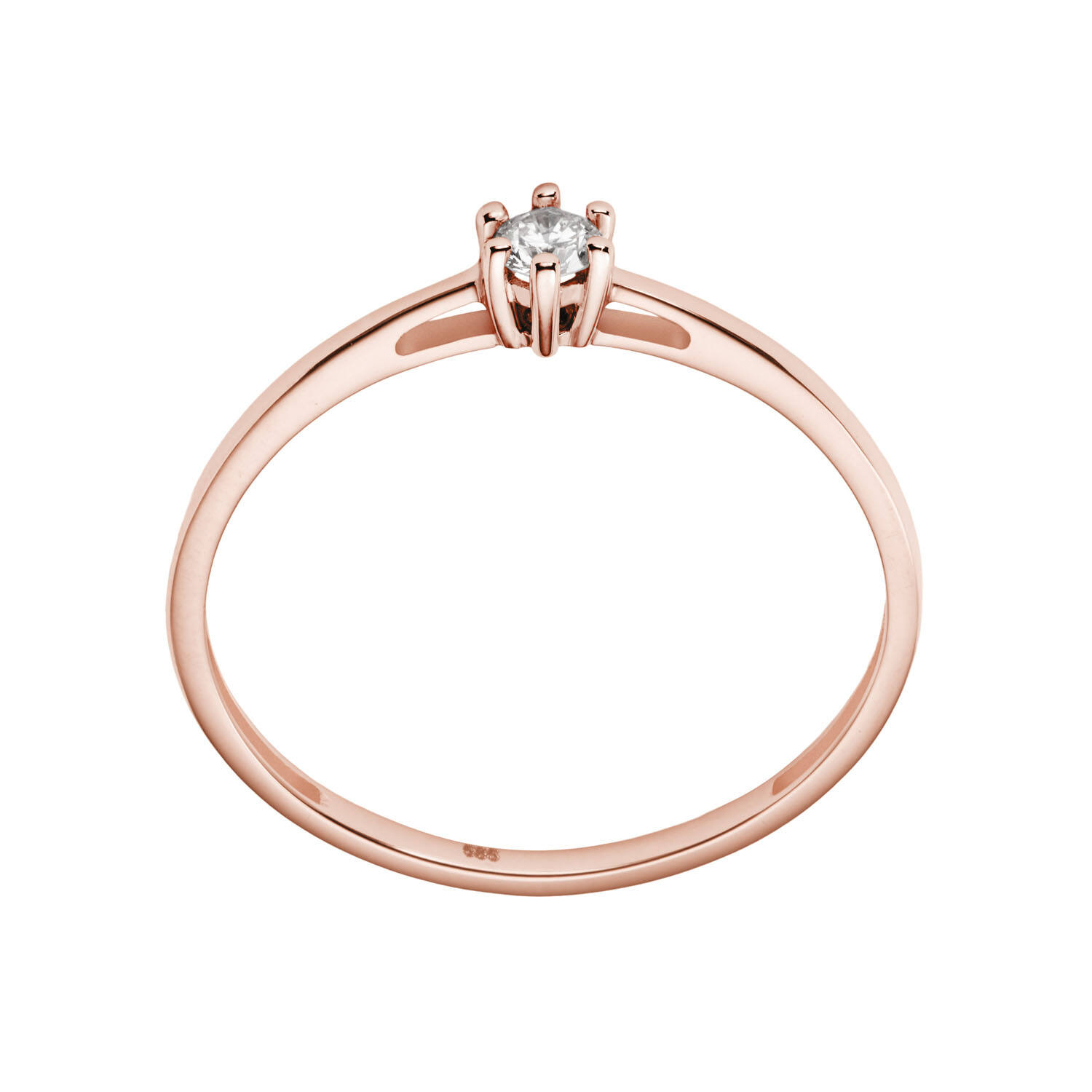  Ringe - Solitaire Classique - 0.1ct