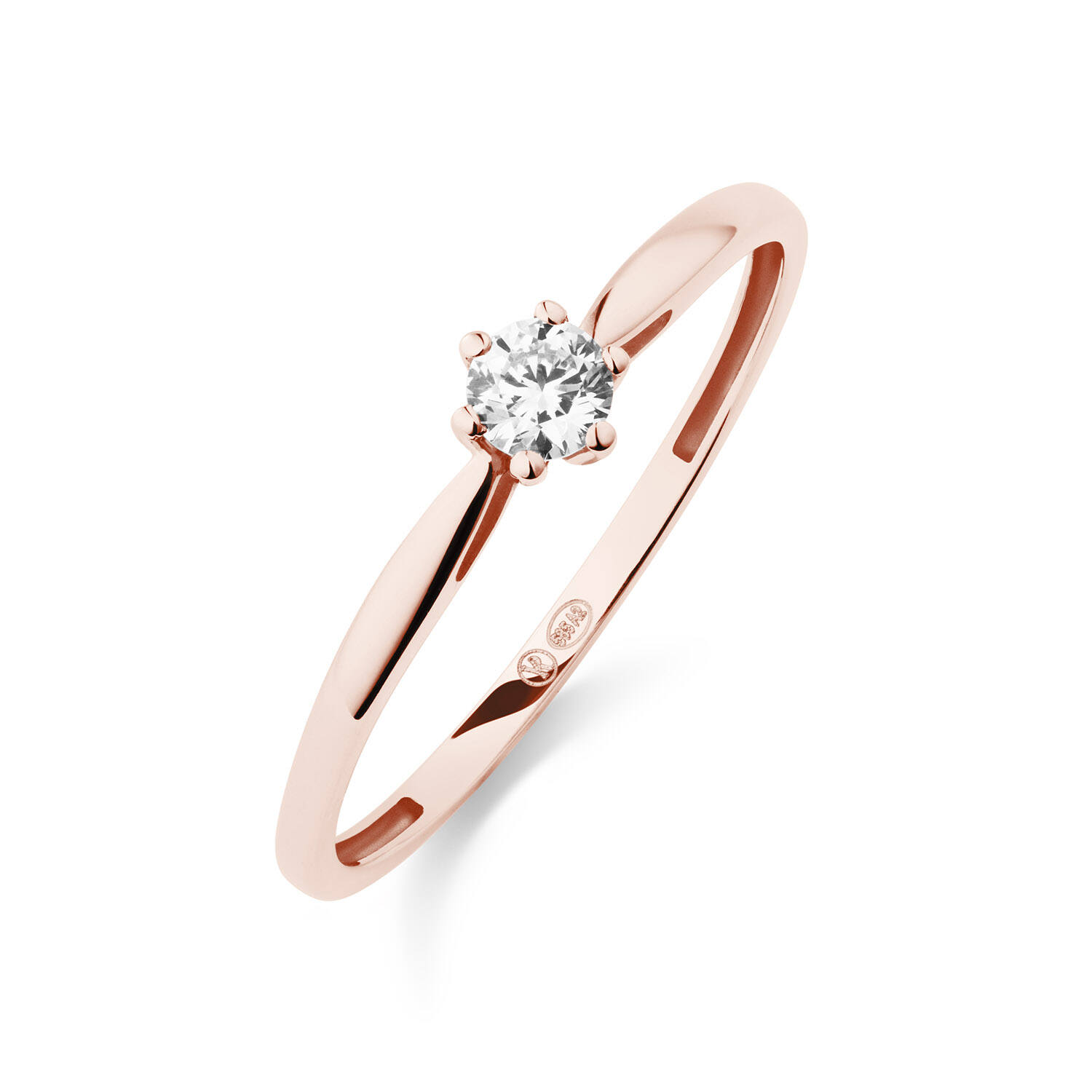  Bagues - Solitaire Classique - 0.15ct