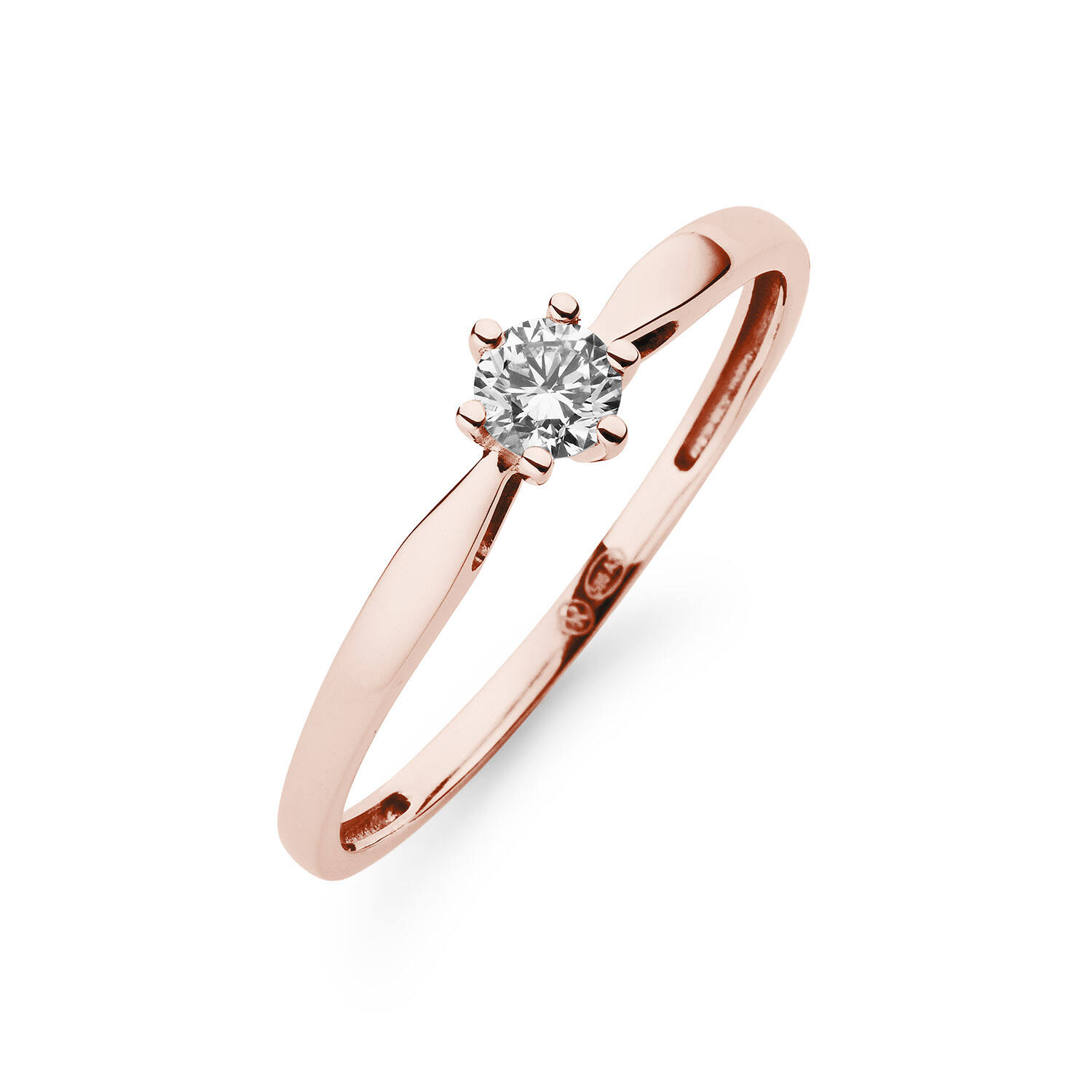  Bagues - Solitaire Classique - 0.2ct