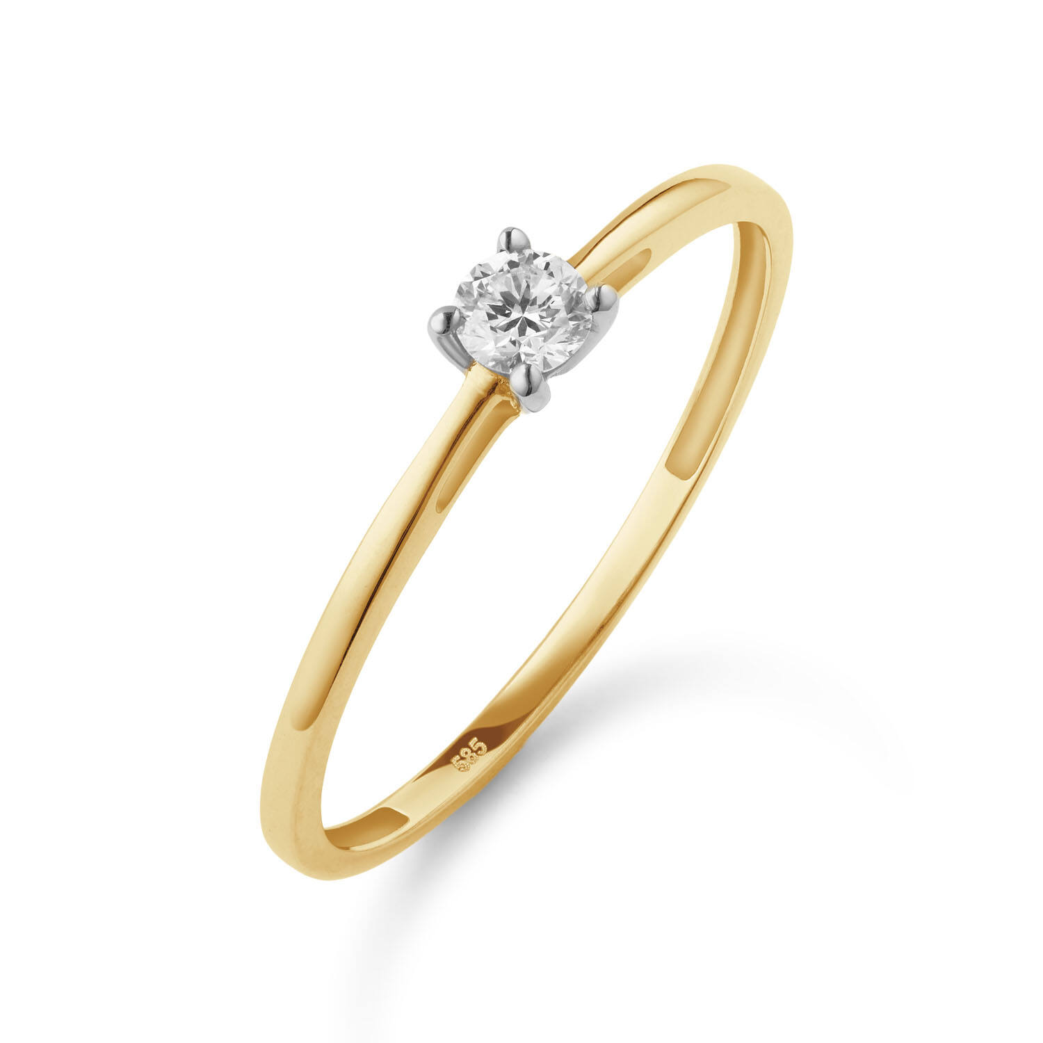  Ringe - Solitaire Moderne - 0.15ct