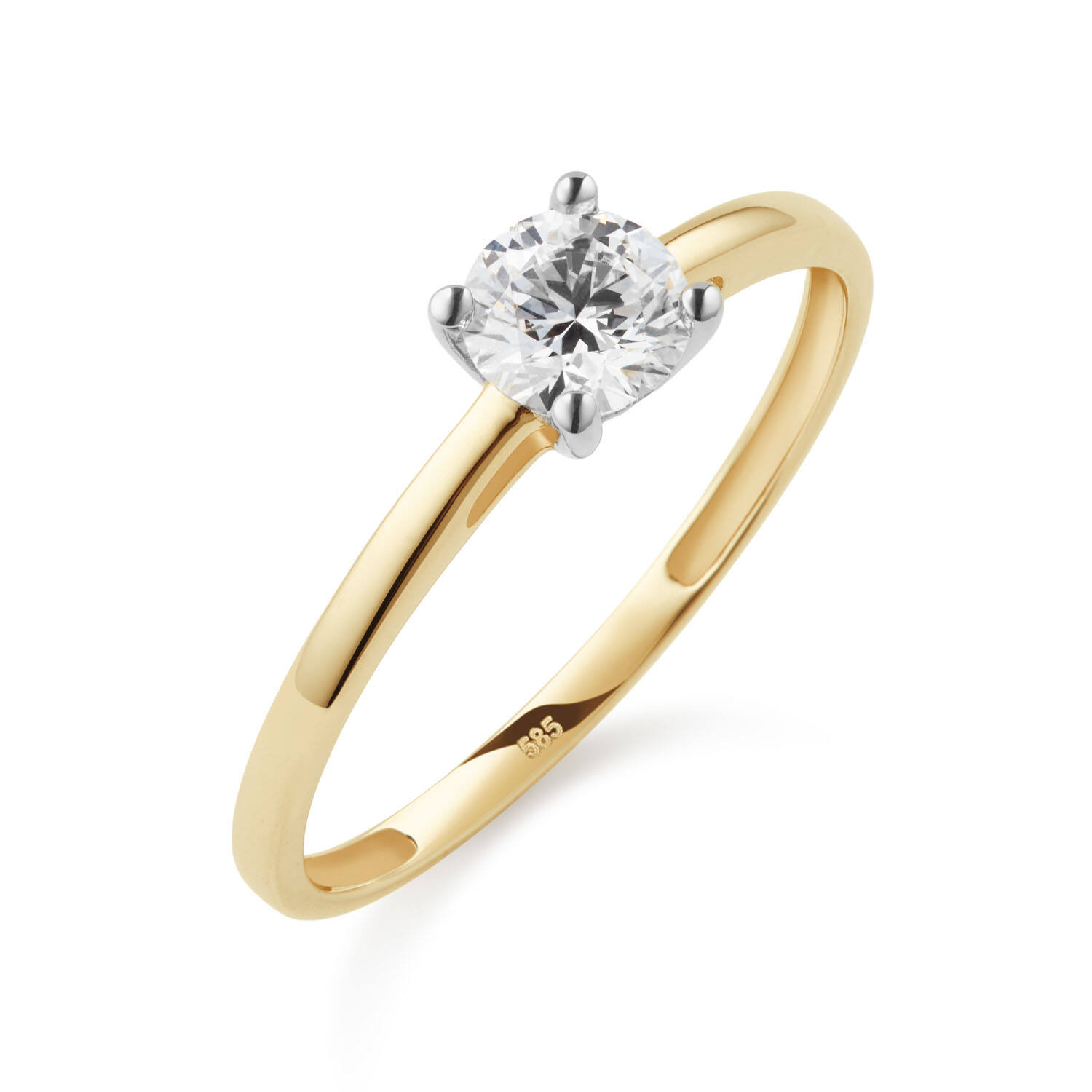  Ringe - Solitaire Moderne - 0.5ct