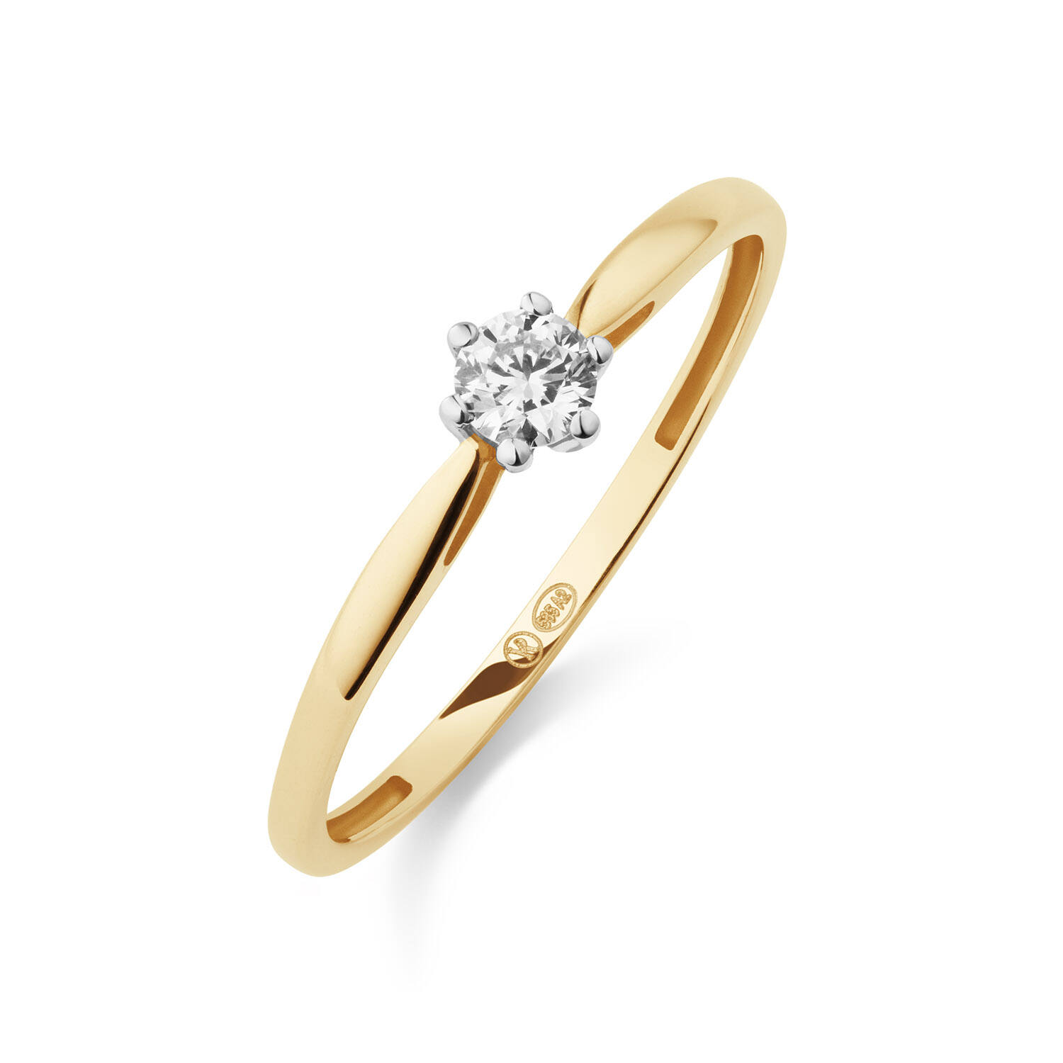  Rings - Solitaire Classique - 0.15ct
