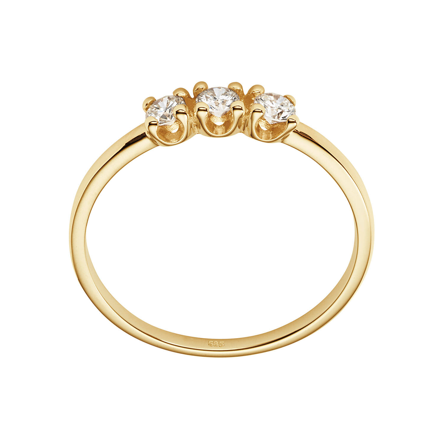  Ringen met steen - Memoire - 0.3ct